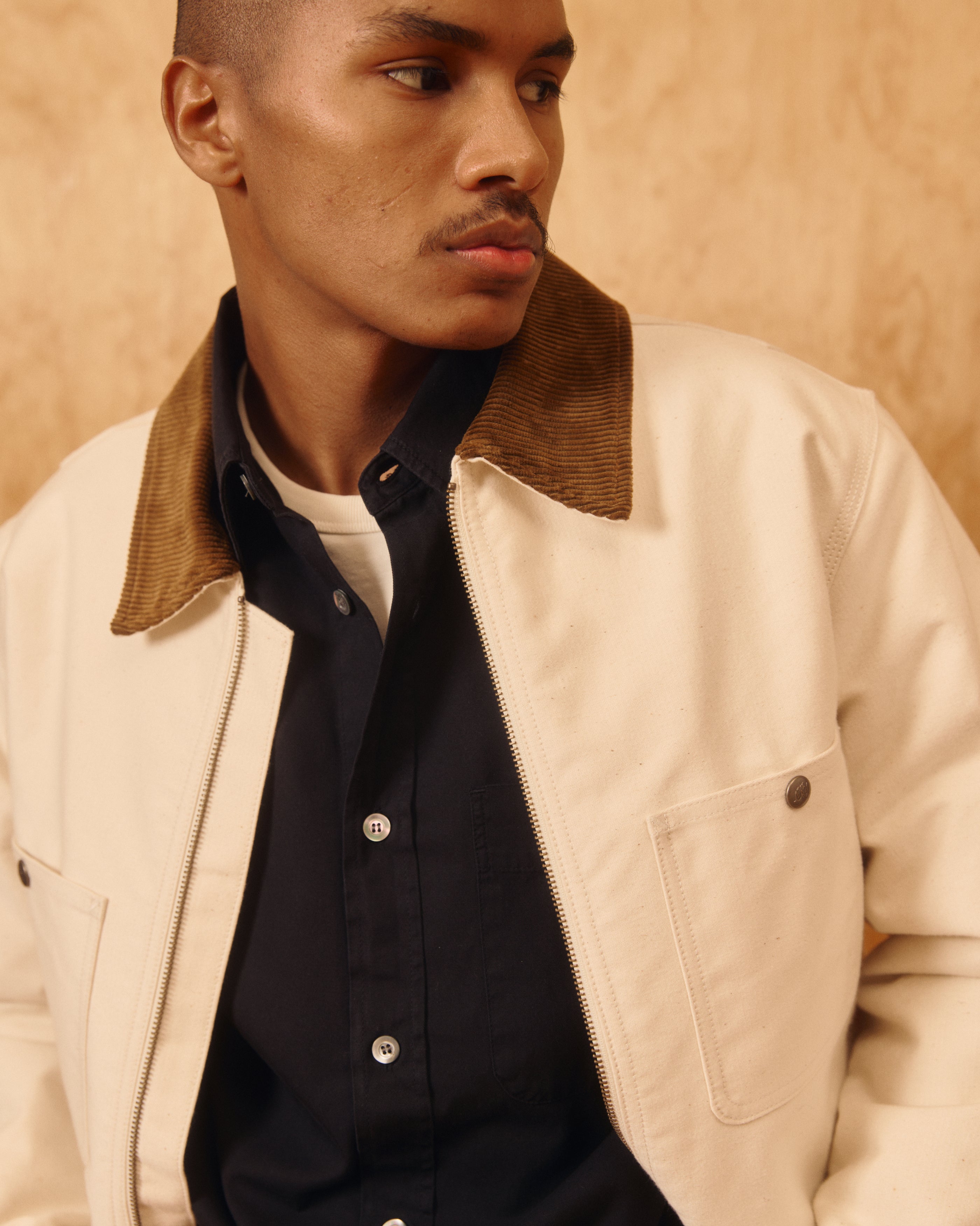 Pacific Jungle Cloth Primaloft® Fill Jacket in Ecru