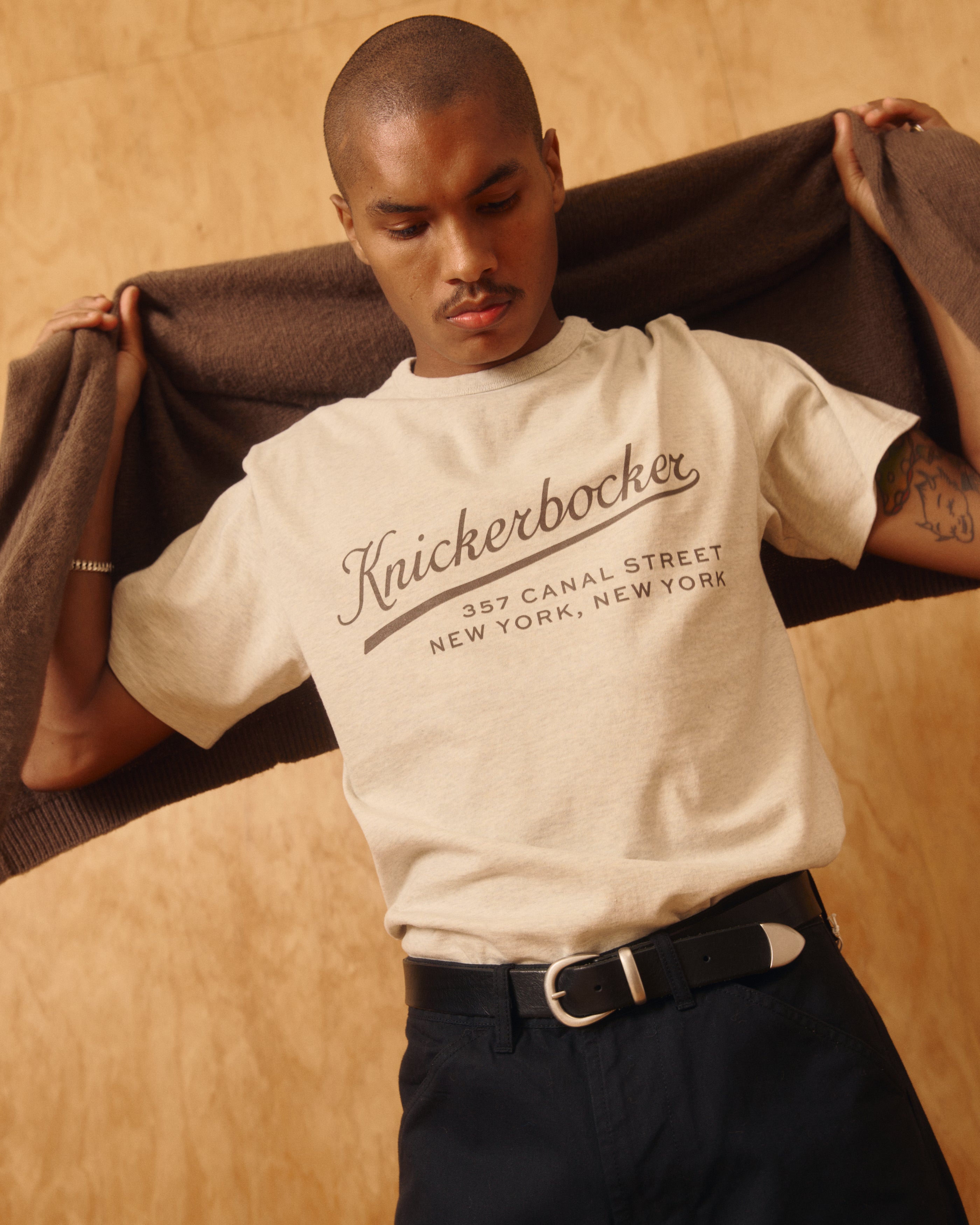 Stadium Heavyweight T-Shirt in Oat Grey