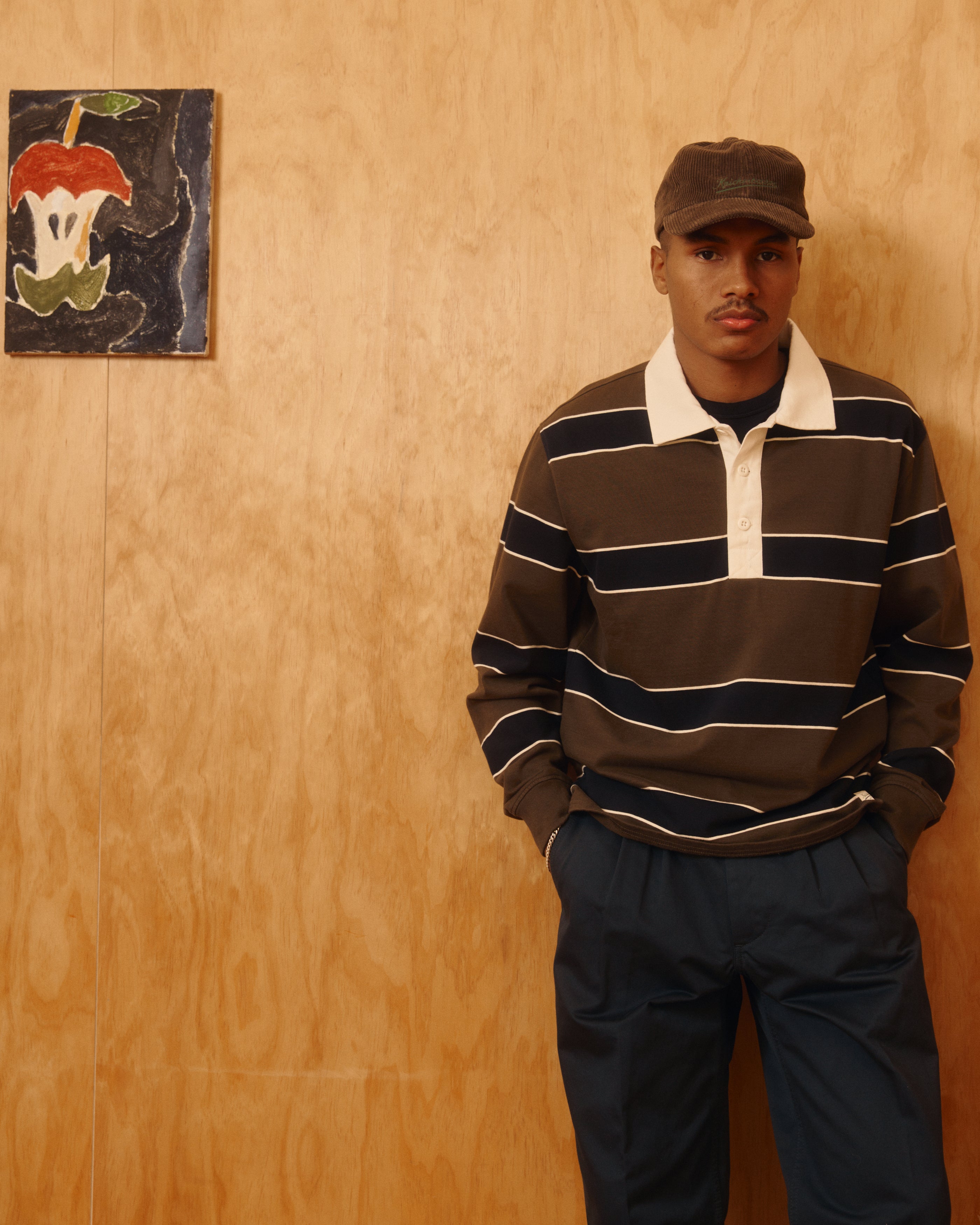 Stadium Corduroy Cap in Coffee