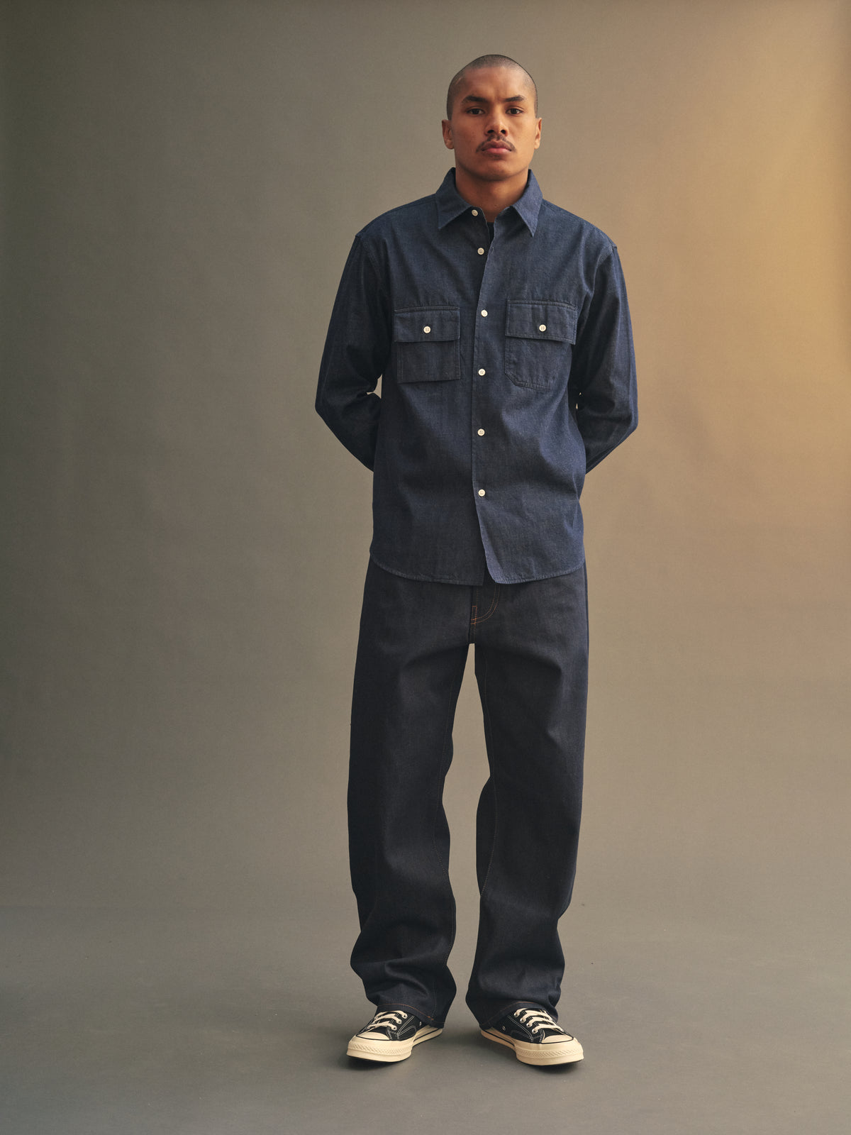 K102-W Jean in Indigo Raw
