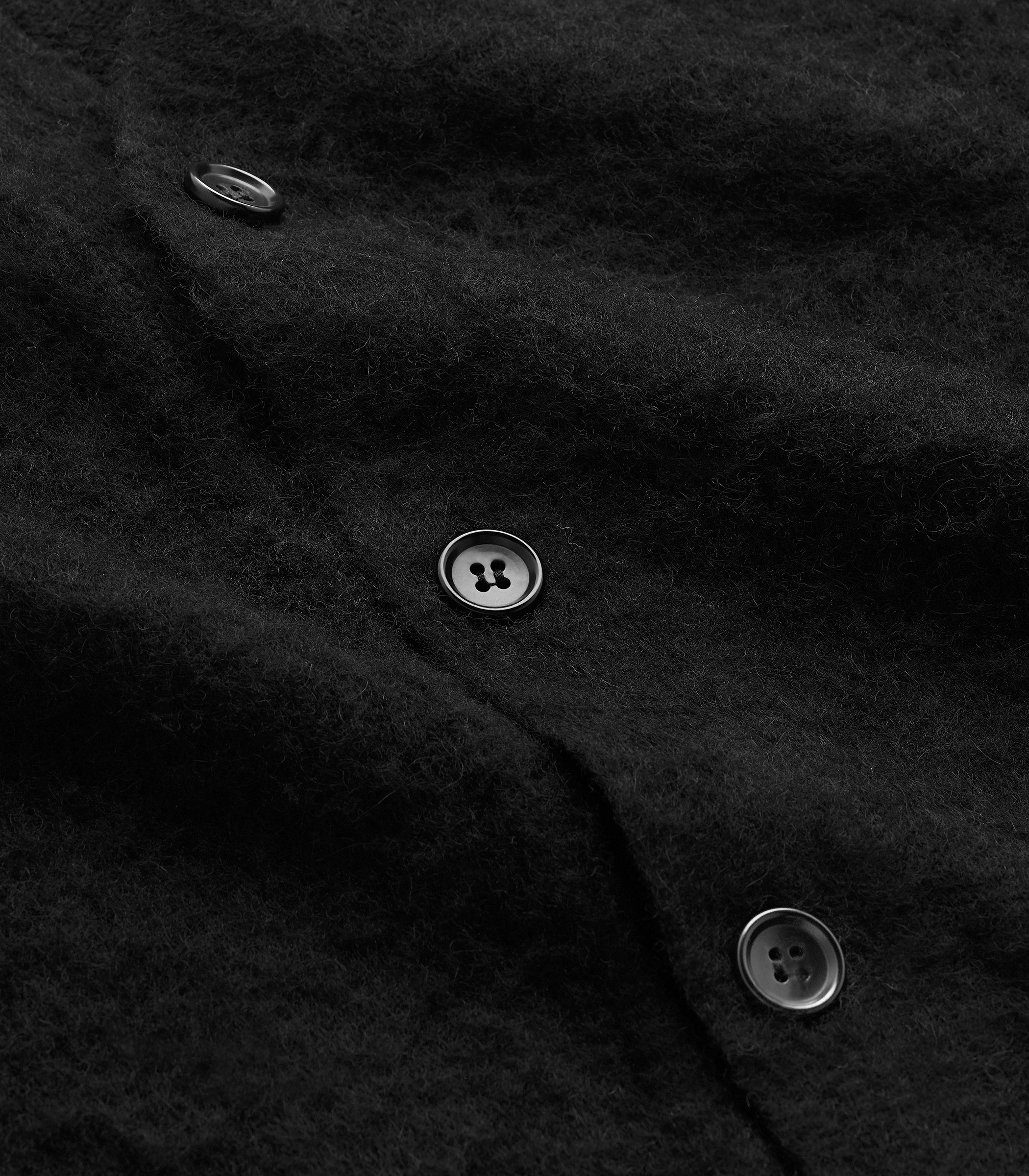 Amos Alpaca Cardigan in Black