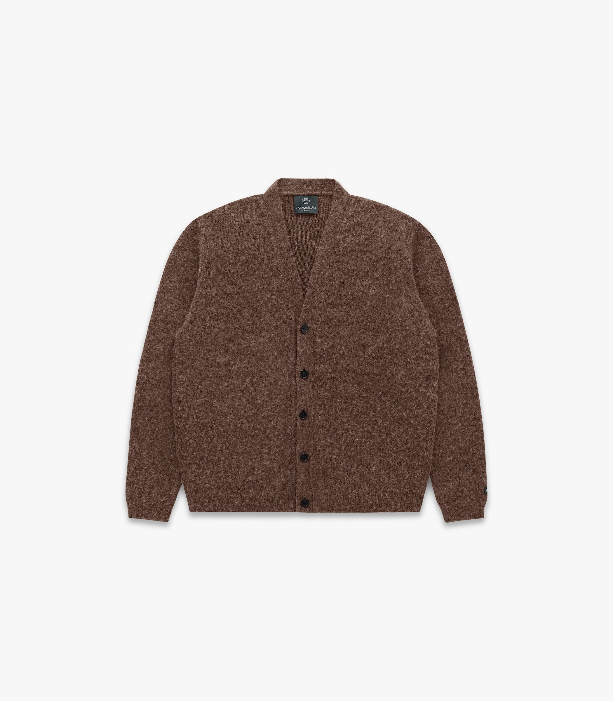 Amos Alpaca Cardigan in Brown