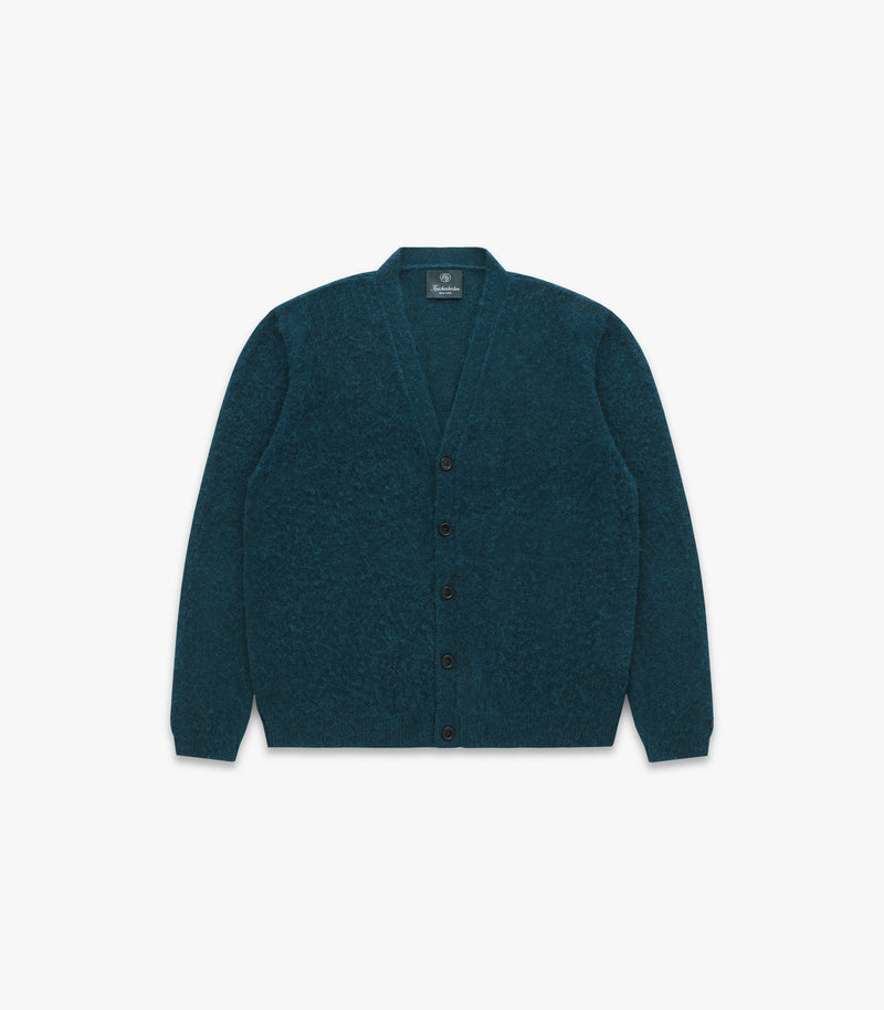 Amos Alpaca Cardigan in Marine
