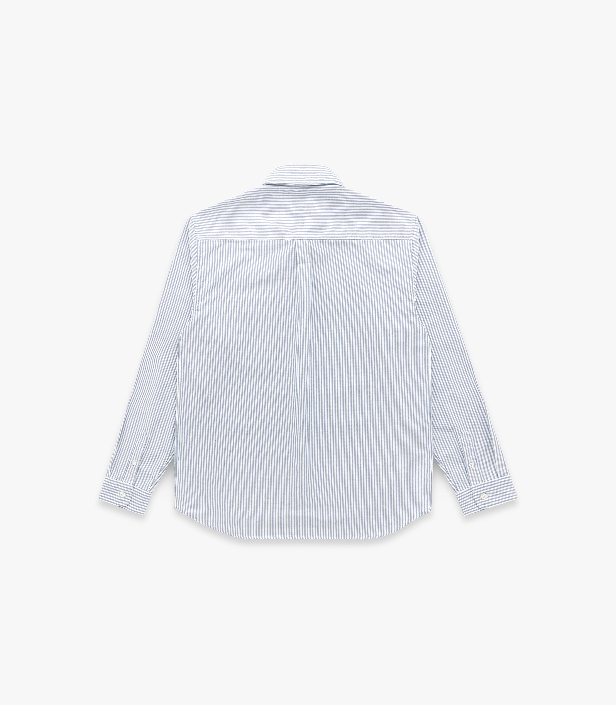 "Beefy" Cotton Oxford in Navy Stripe