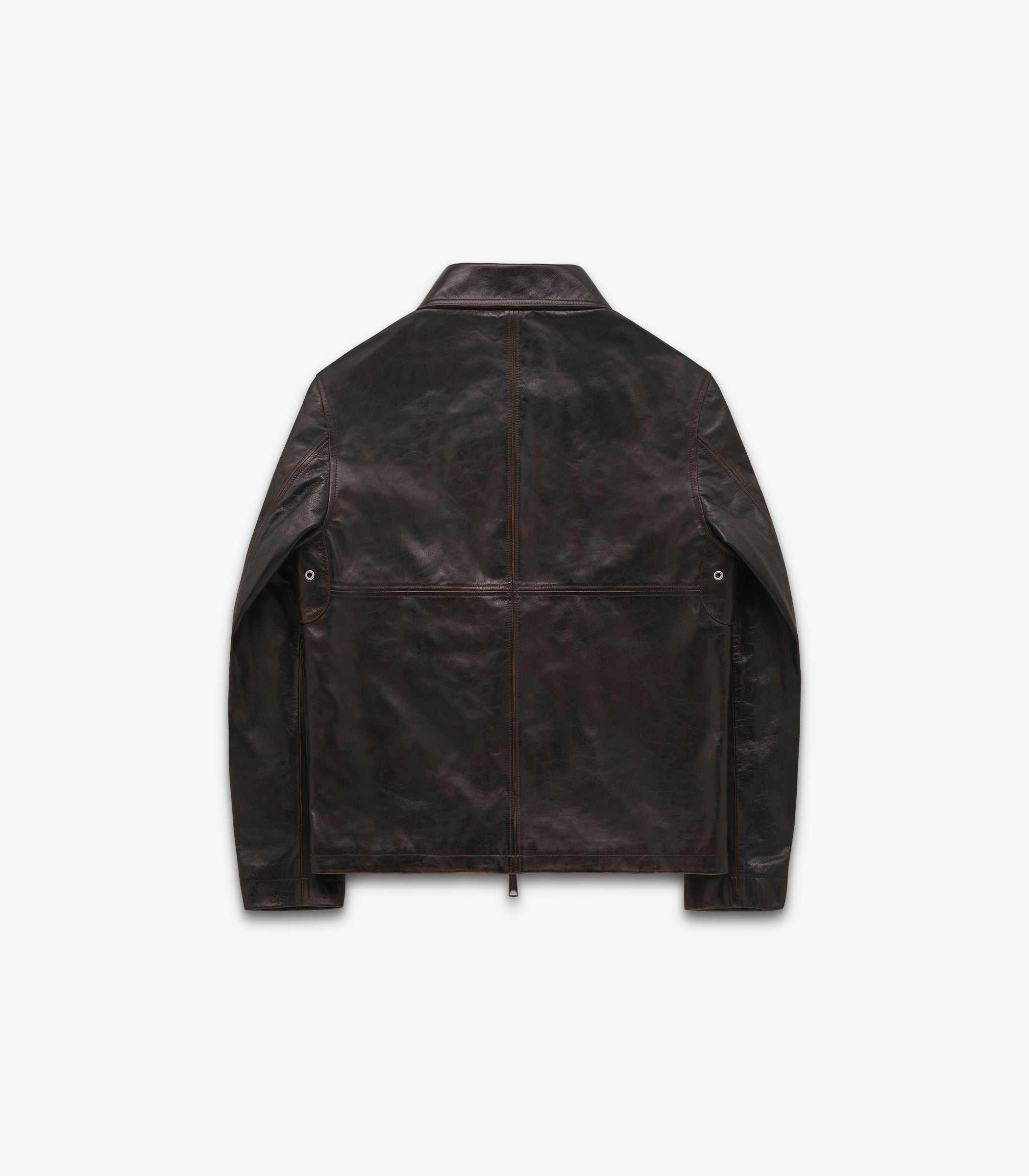 Benson Leather Jacket in Brown