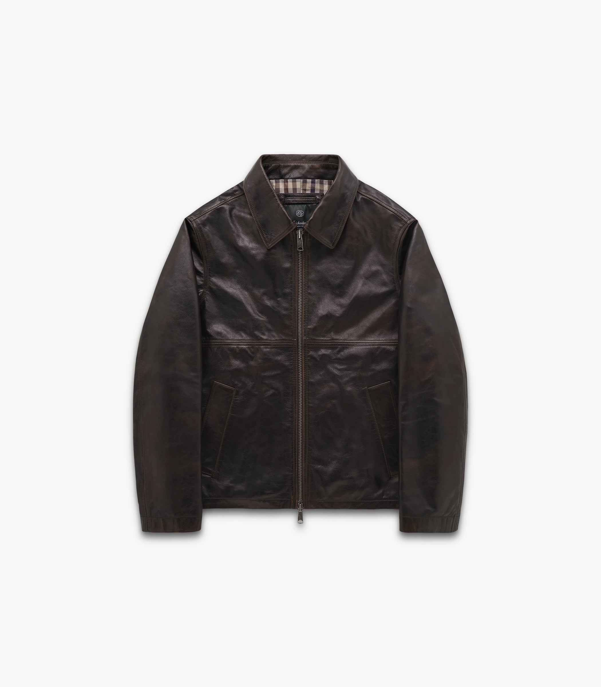 Benson Leather Jacket in Brown