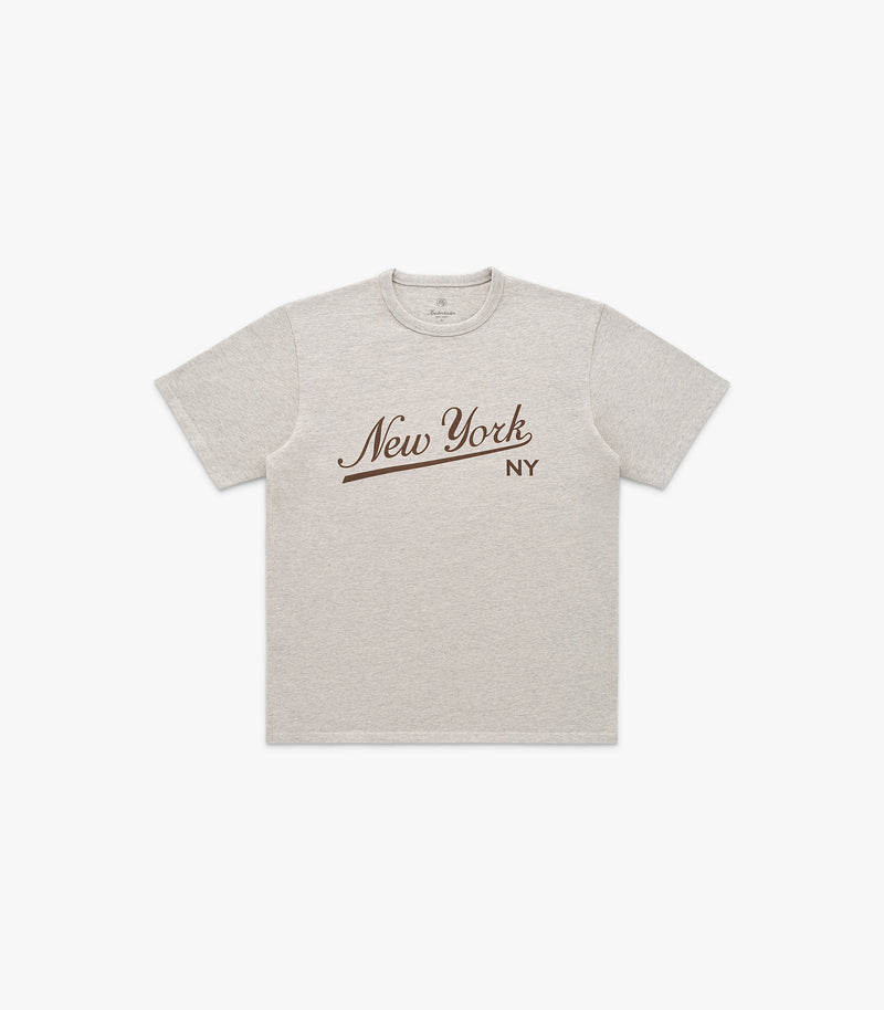 Big League Heavyweight T-Shirt in Oat Grey