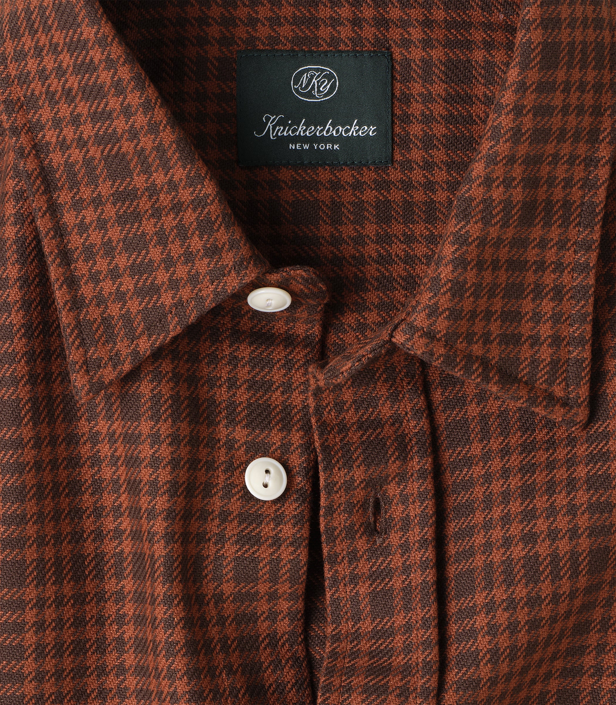 Brother Flannel in Brown & Red Plaid