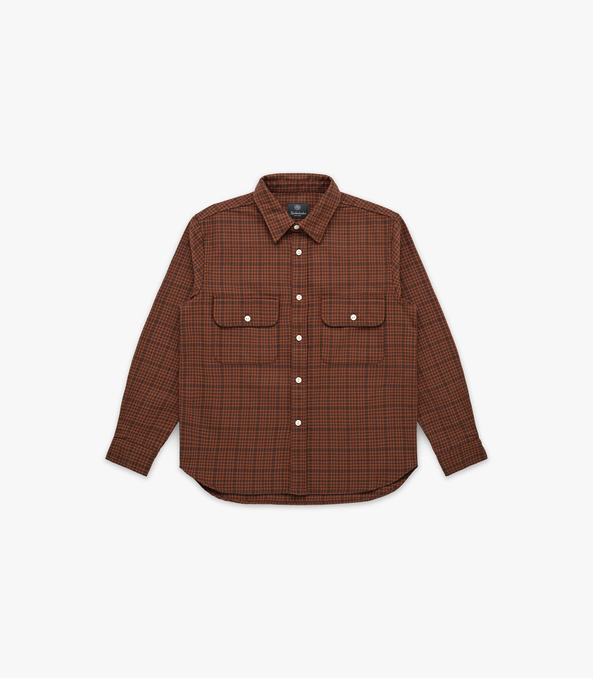 Brother Flannel in Brown & Red Plaid