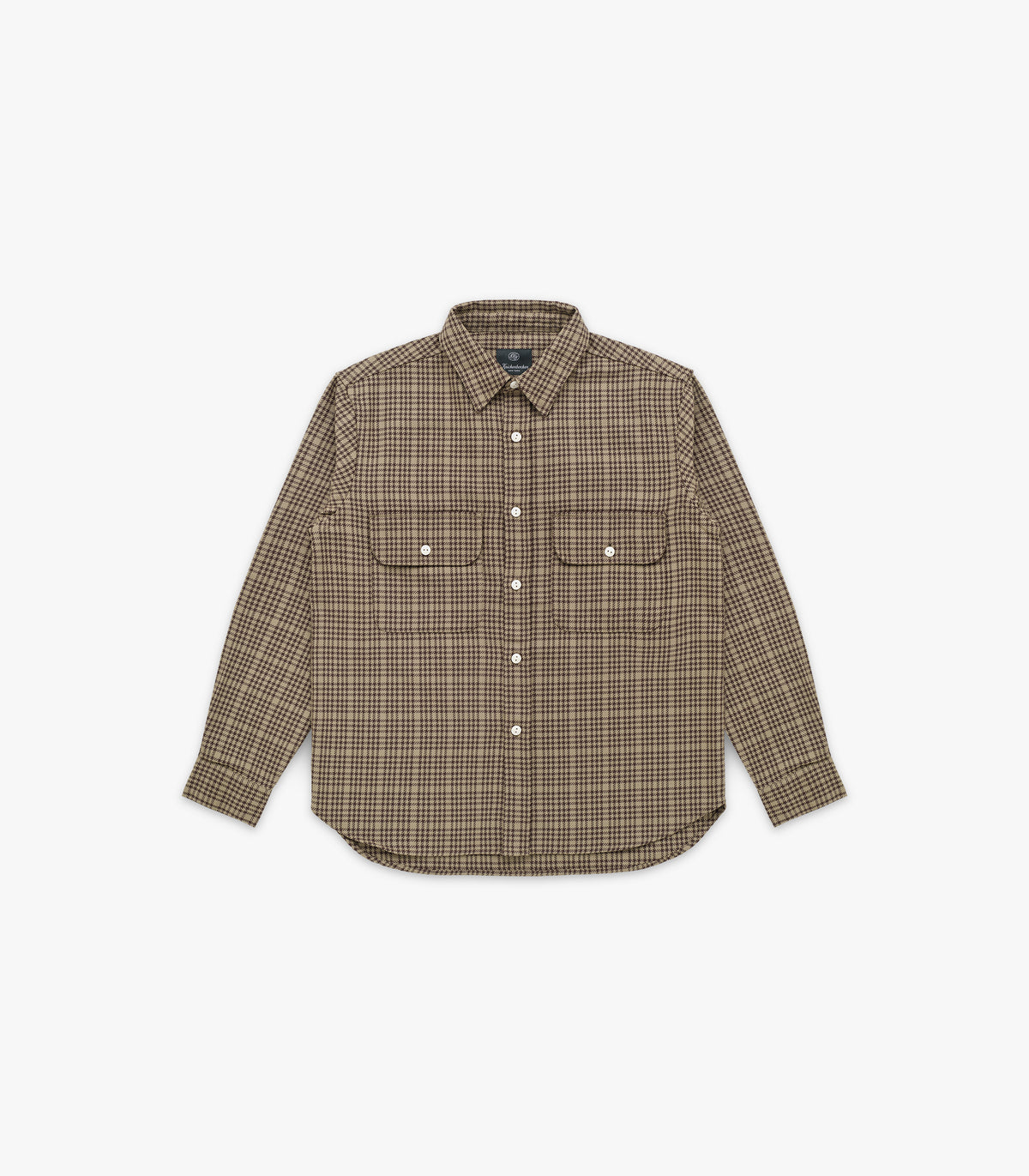 Brother Flannel in Mint & Brown Plaid