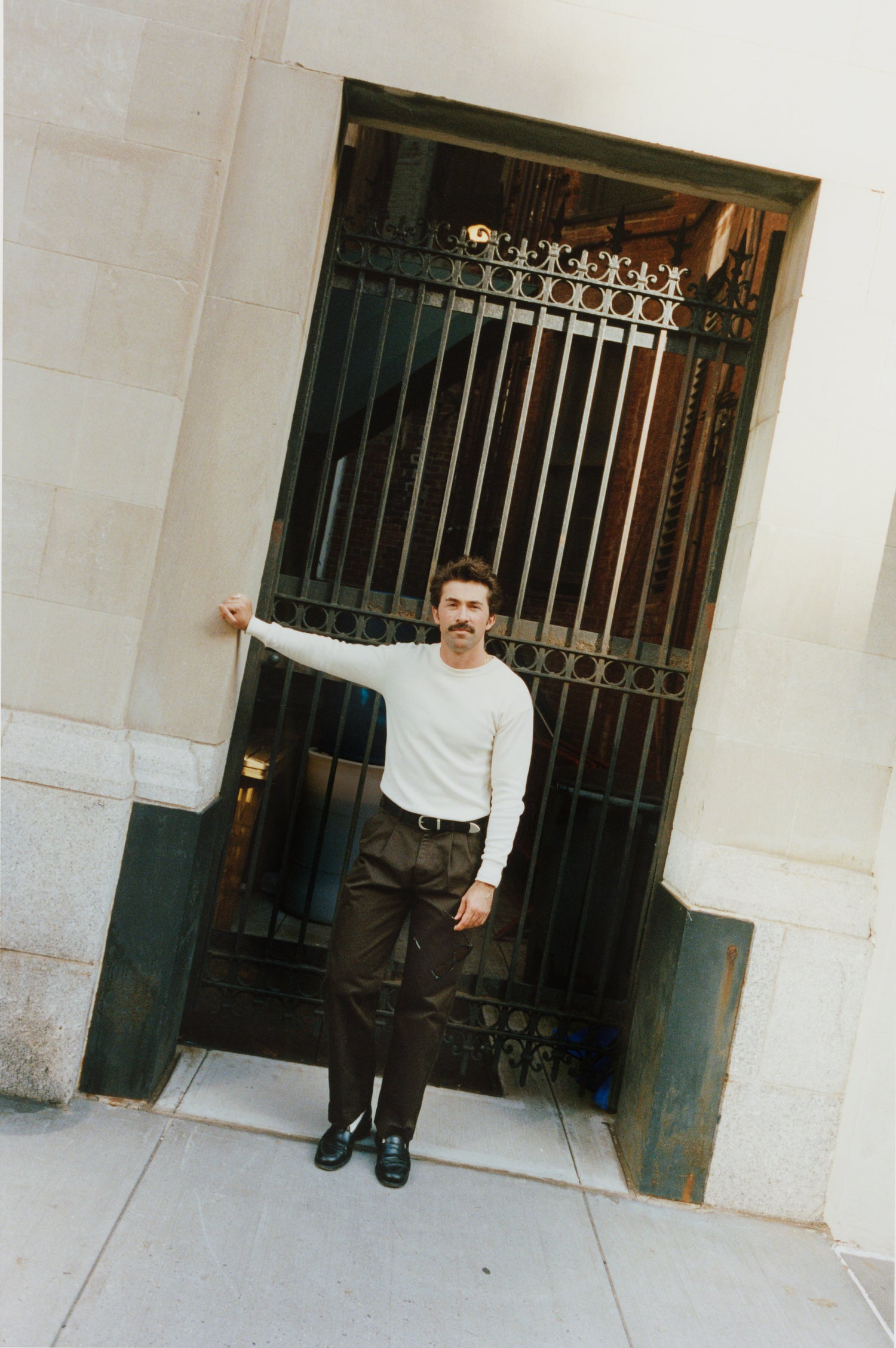 Albert Muzquiz wearing a thermal in NYC