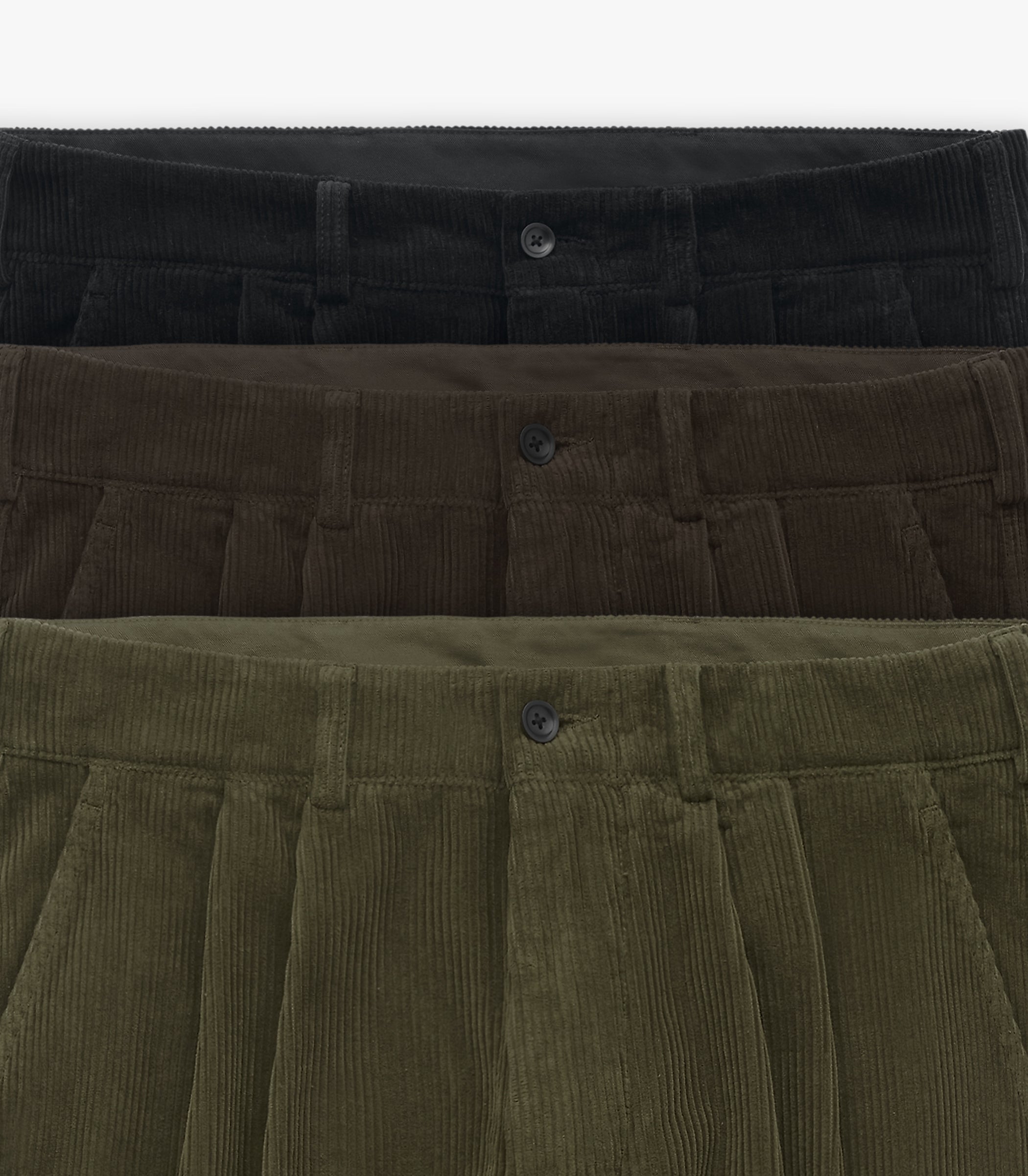 Canal Pleated Corduroy Cotton Pant in Group