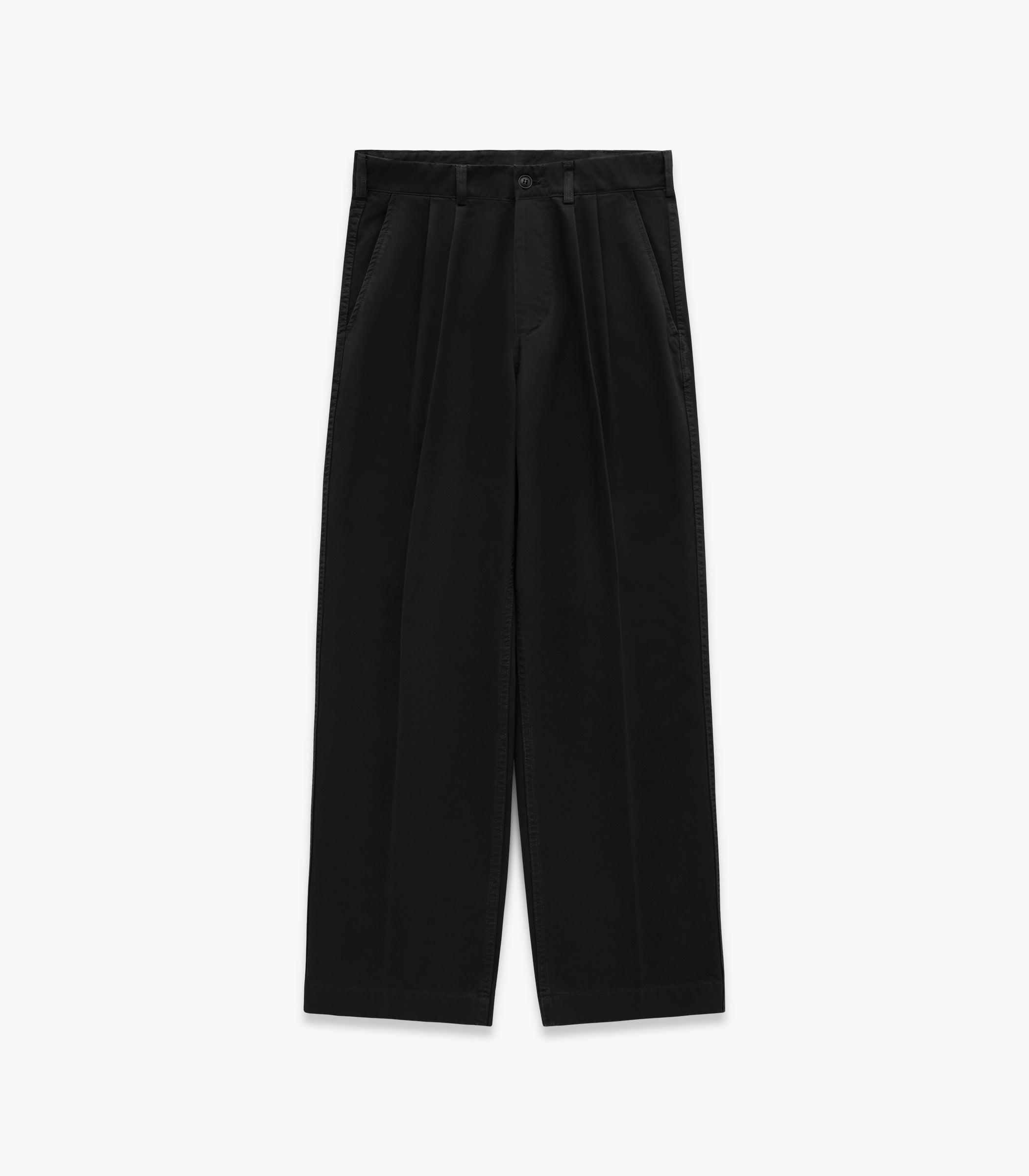 Canal Pleated TwillForm™ Pant in Black