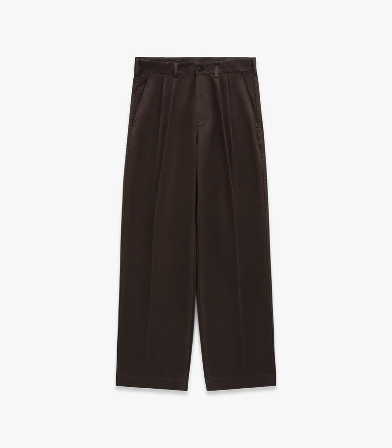 Canal Pleated TwillForm™ Pant in Black Olive