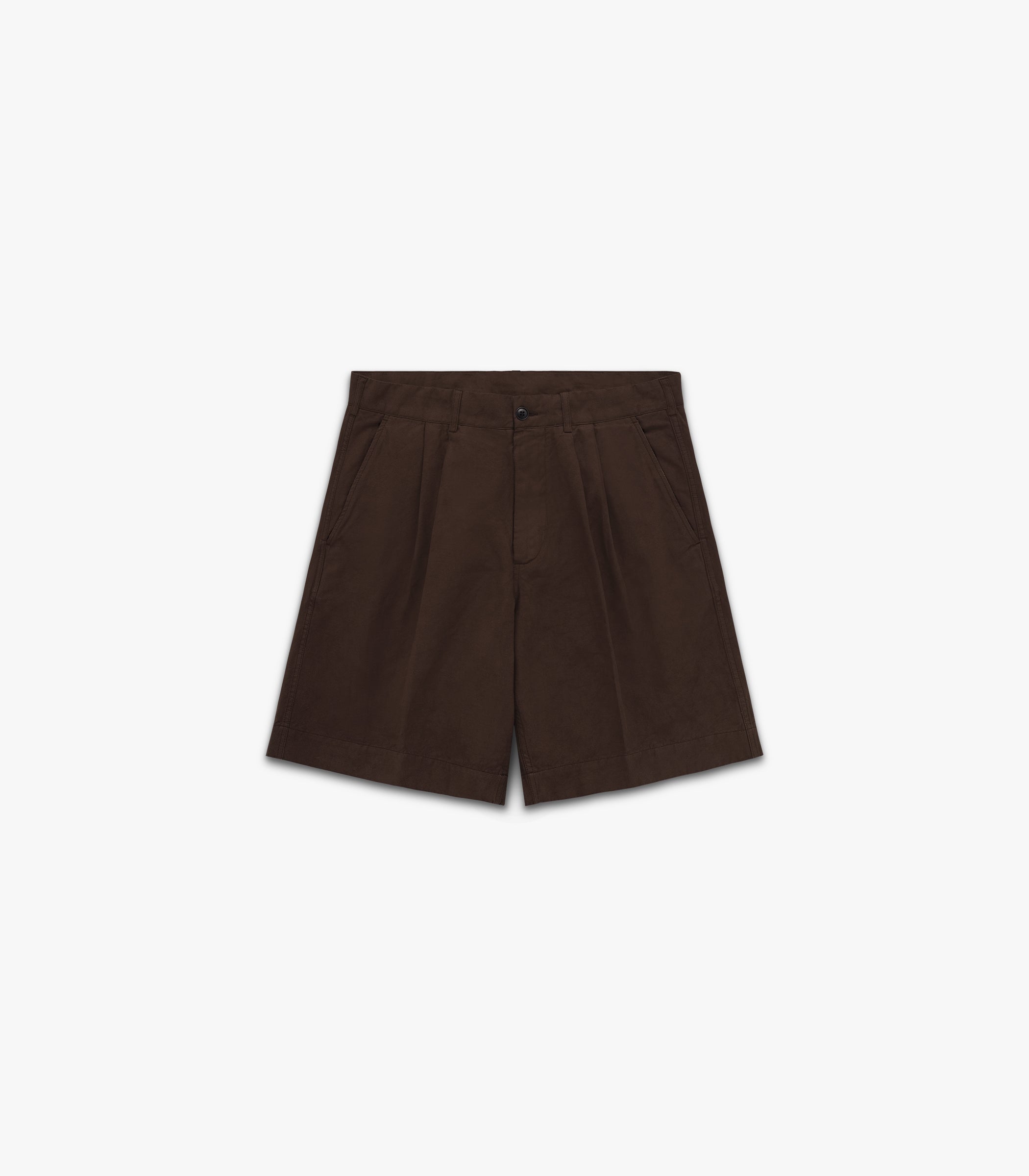 Canal Pleated Twill Cotton & Linen Short