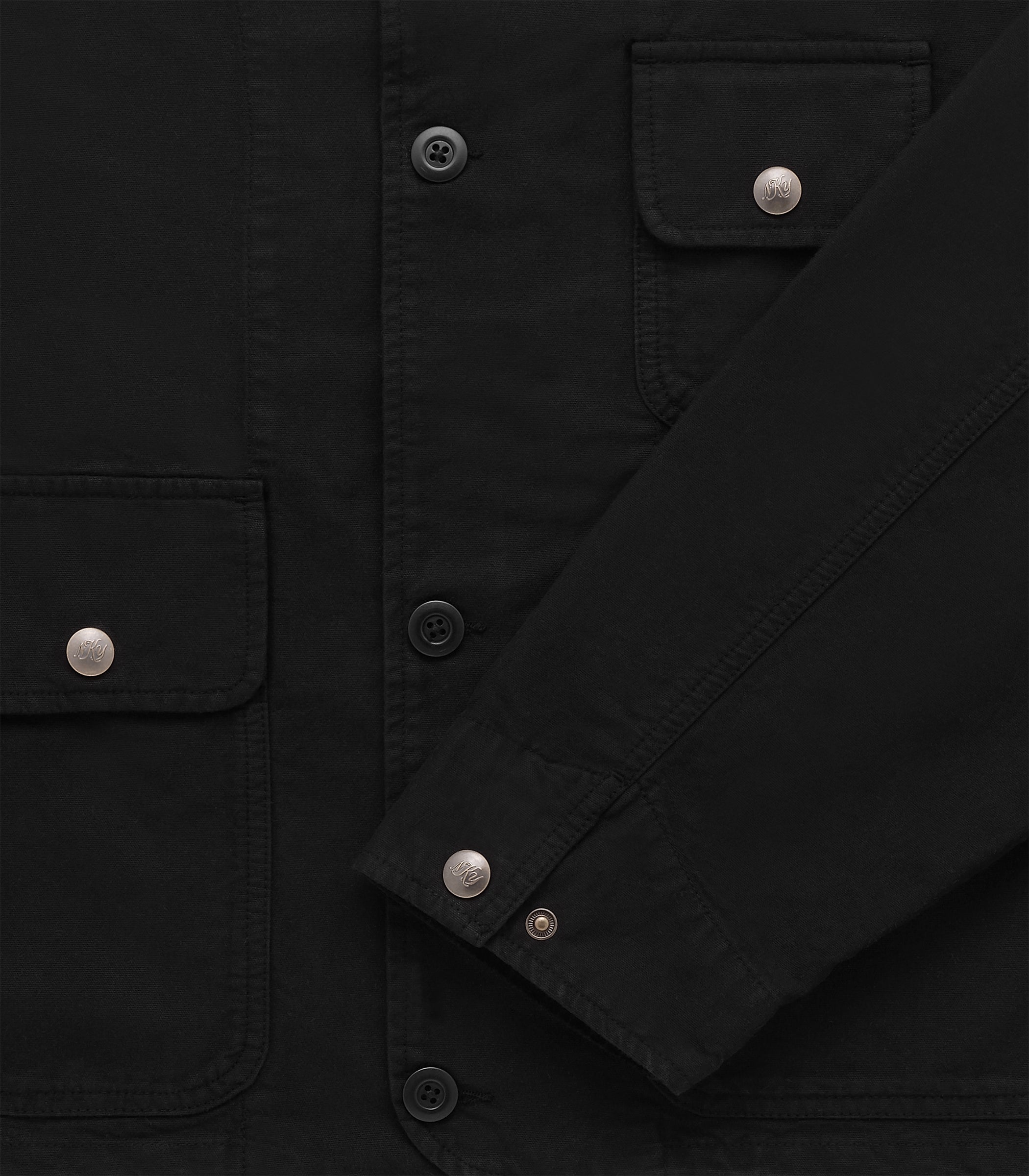 Catskills Canvas Coat in Black