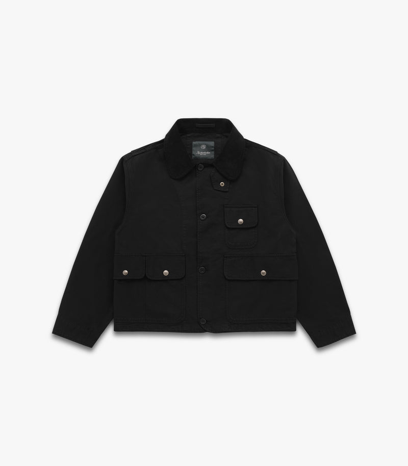 Catskills Canvas Coat in Black