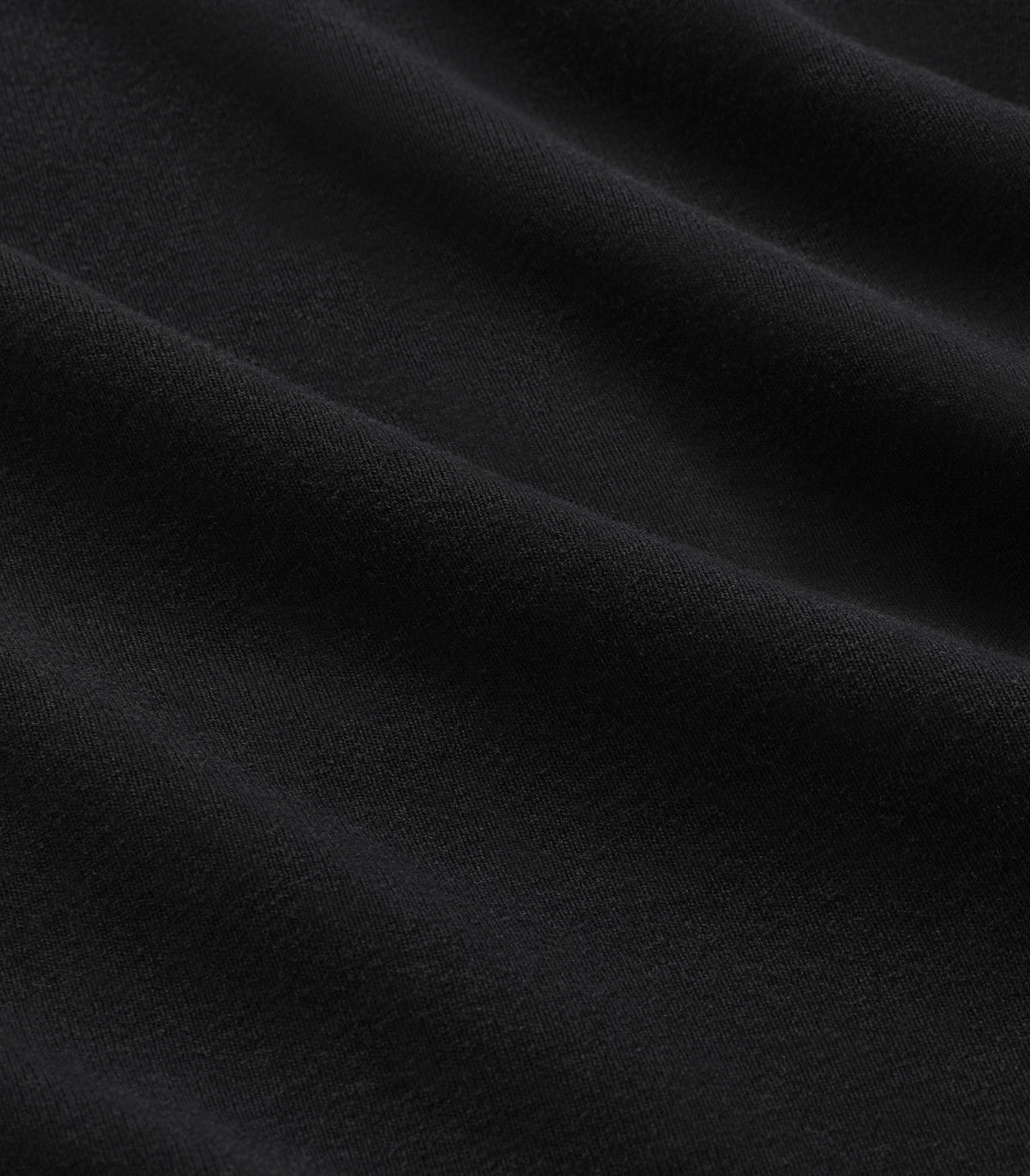 Draft Double Knit Jersey LS T-Shirt in Black