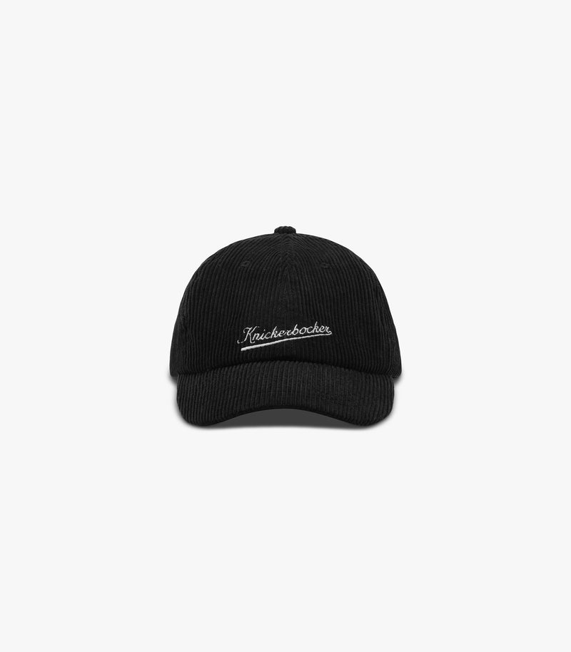 Stadium Corduroy Cap in Black
