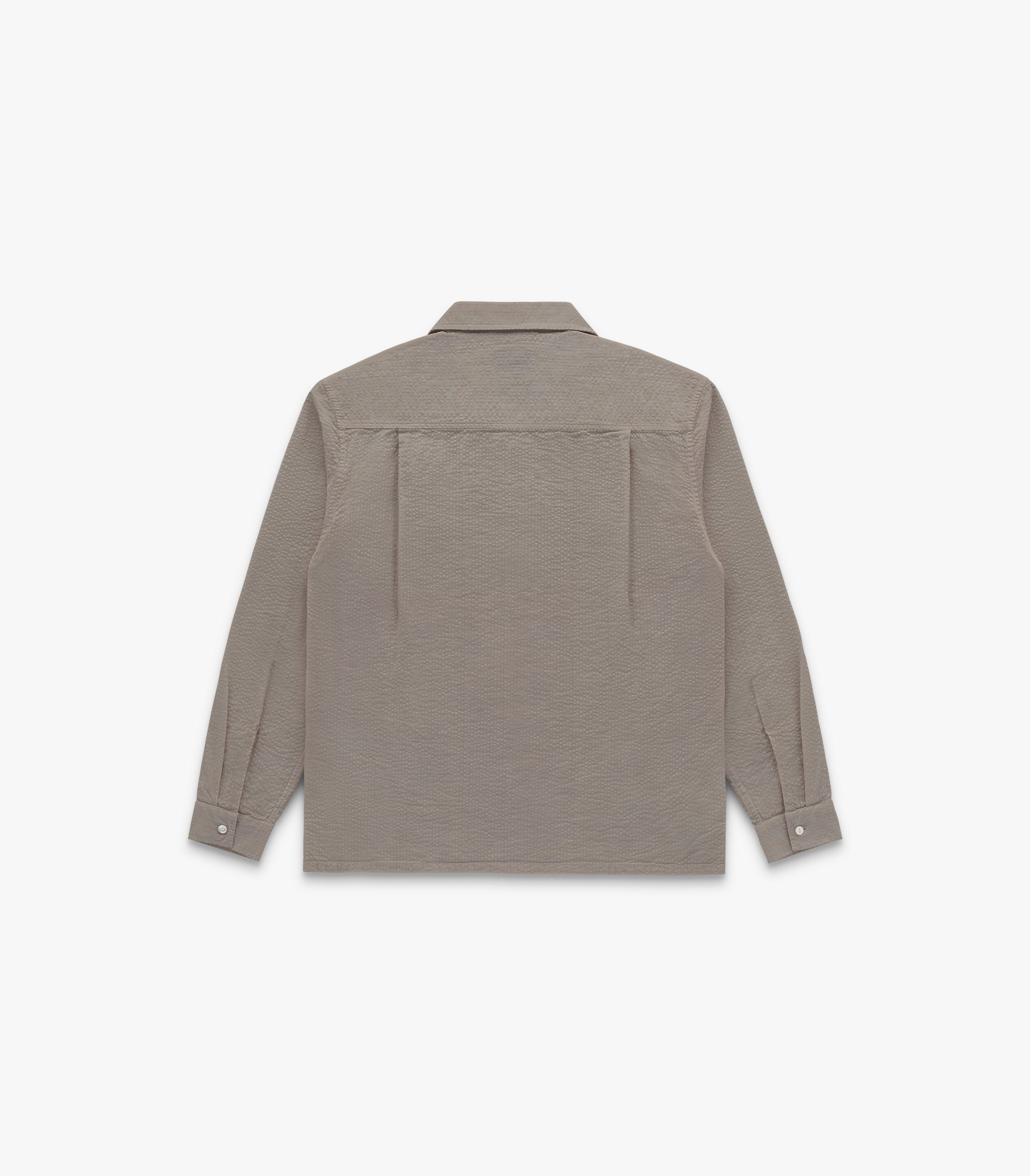 Fulton Seersucker Shirt in Moon Rock
