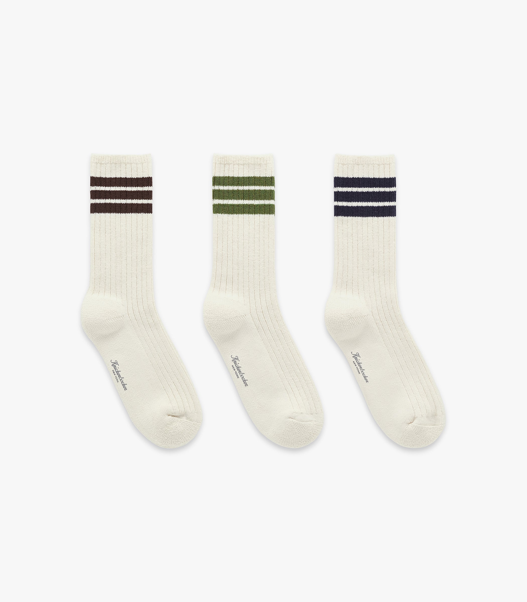 Gym Rib Socks in Variety Pack B-B-G