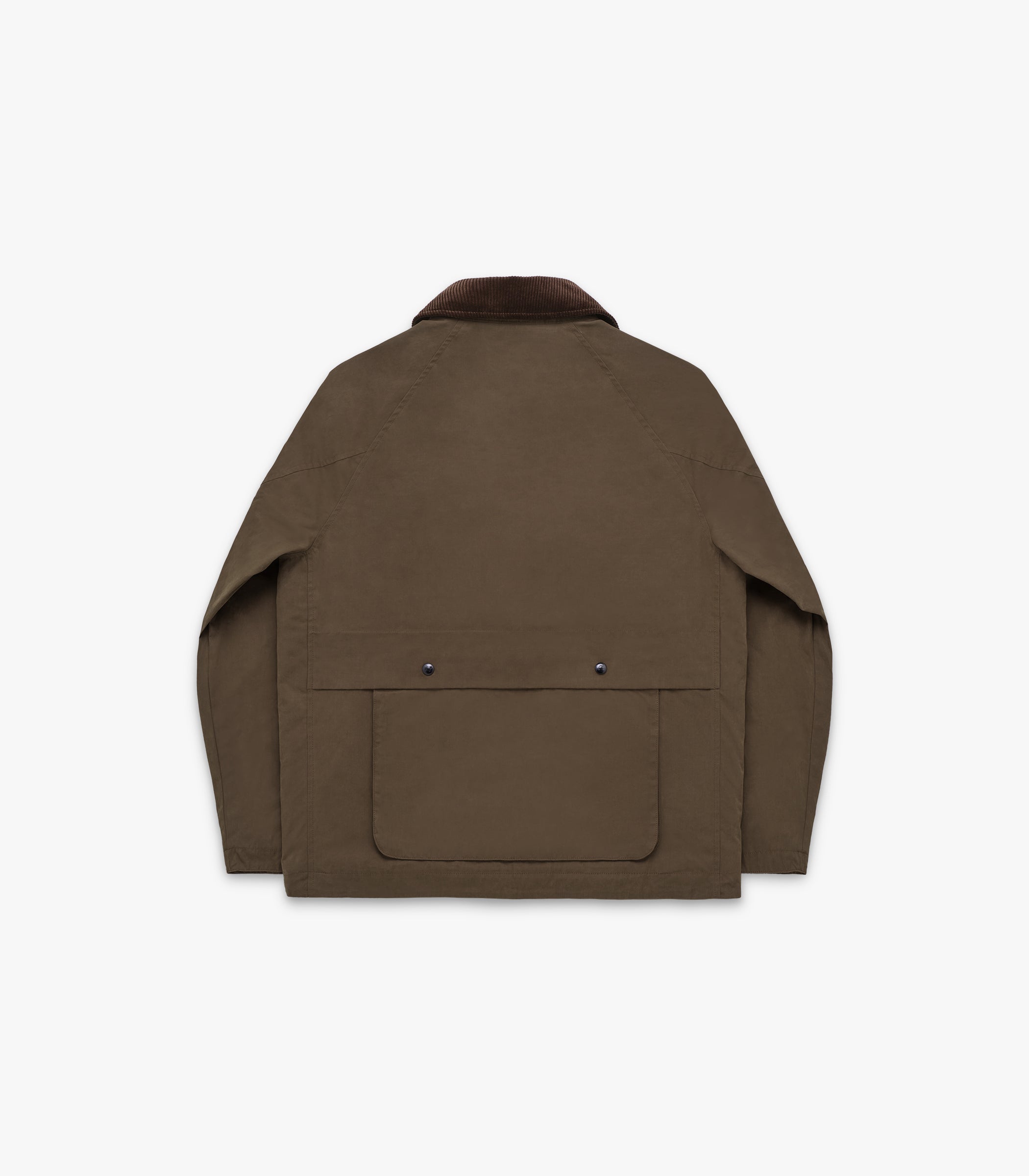 Highland Dry-Wax Cotton & Nylon Coat in Oak Brown