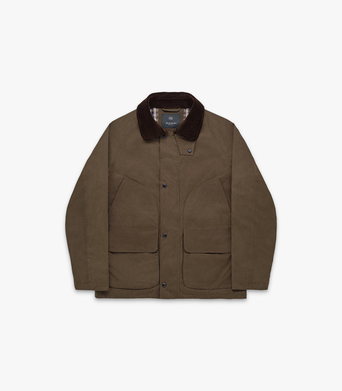 Highland Dry-Wax Cotton & Nylon Coat in Oak Brown