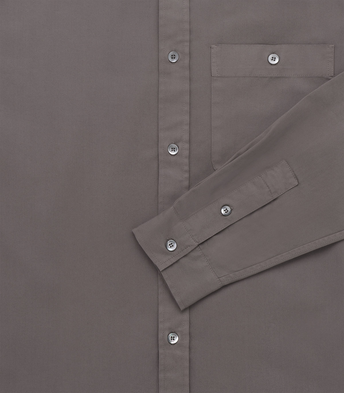 Jones Twill Cotton Shirt in Plum