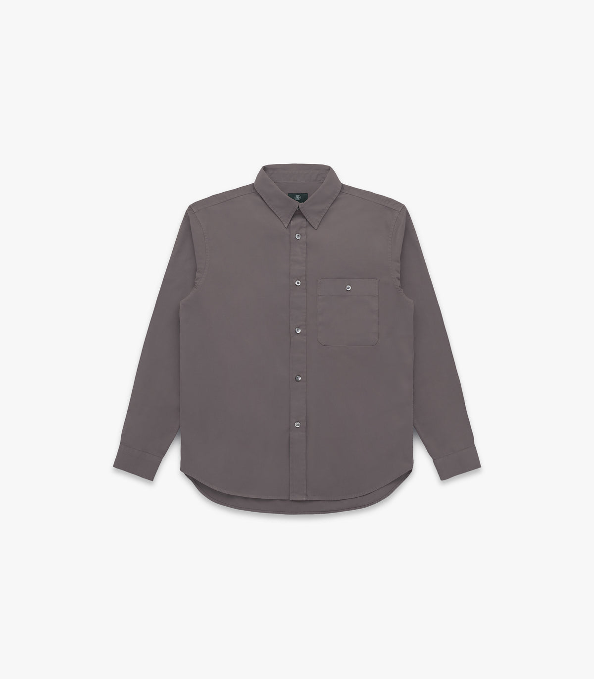 Jones Twill Cotton Shirt in Plum