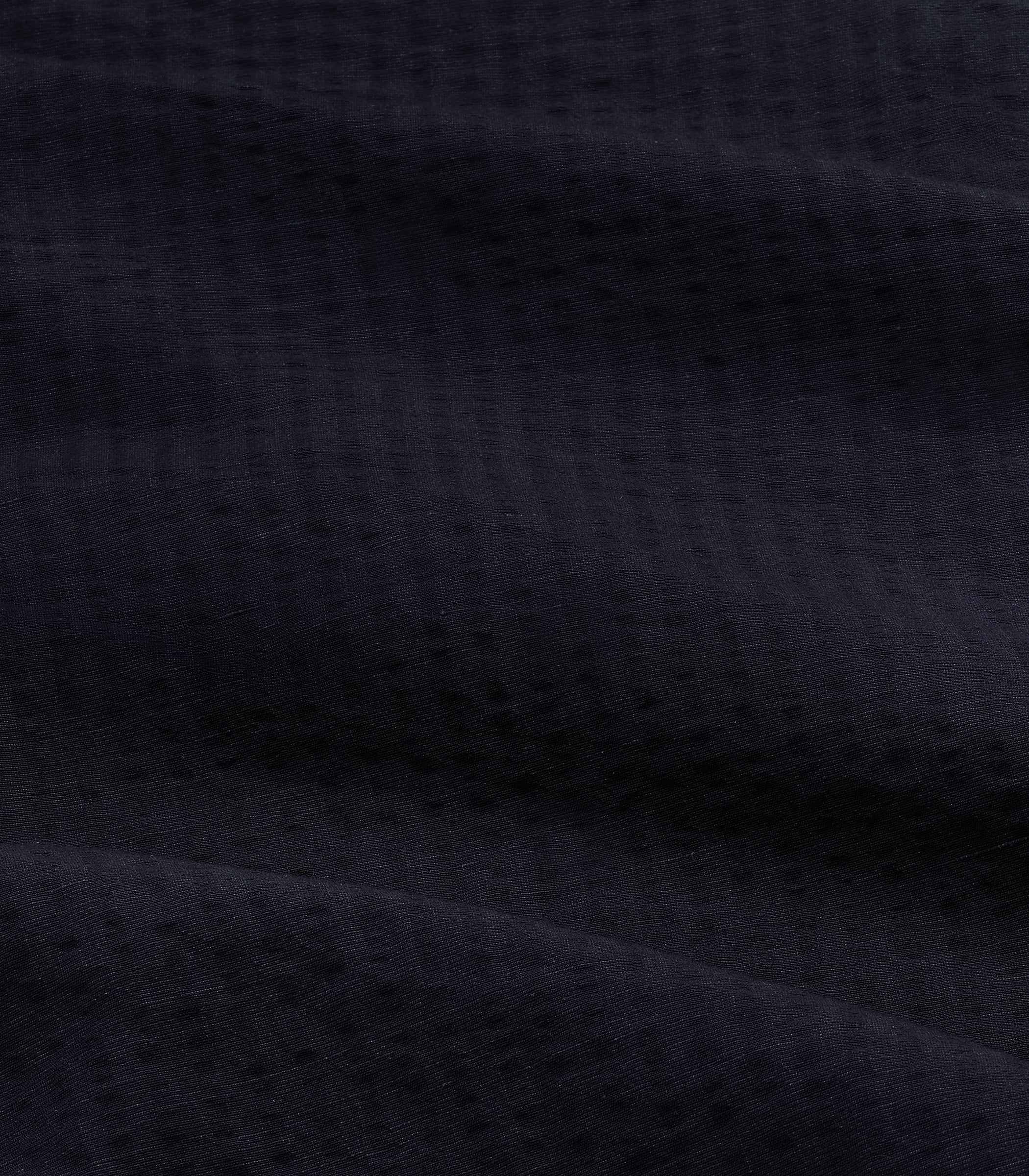Jones Cotton & Linen Shirt in Navy