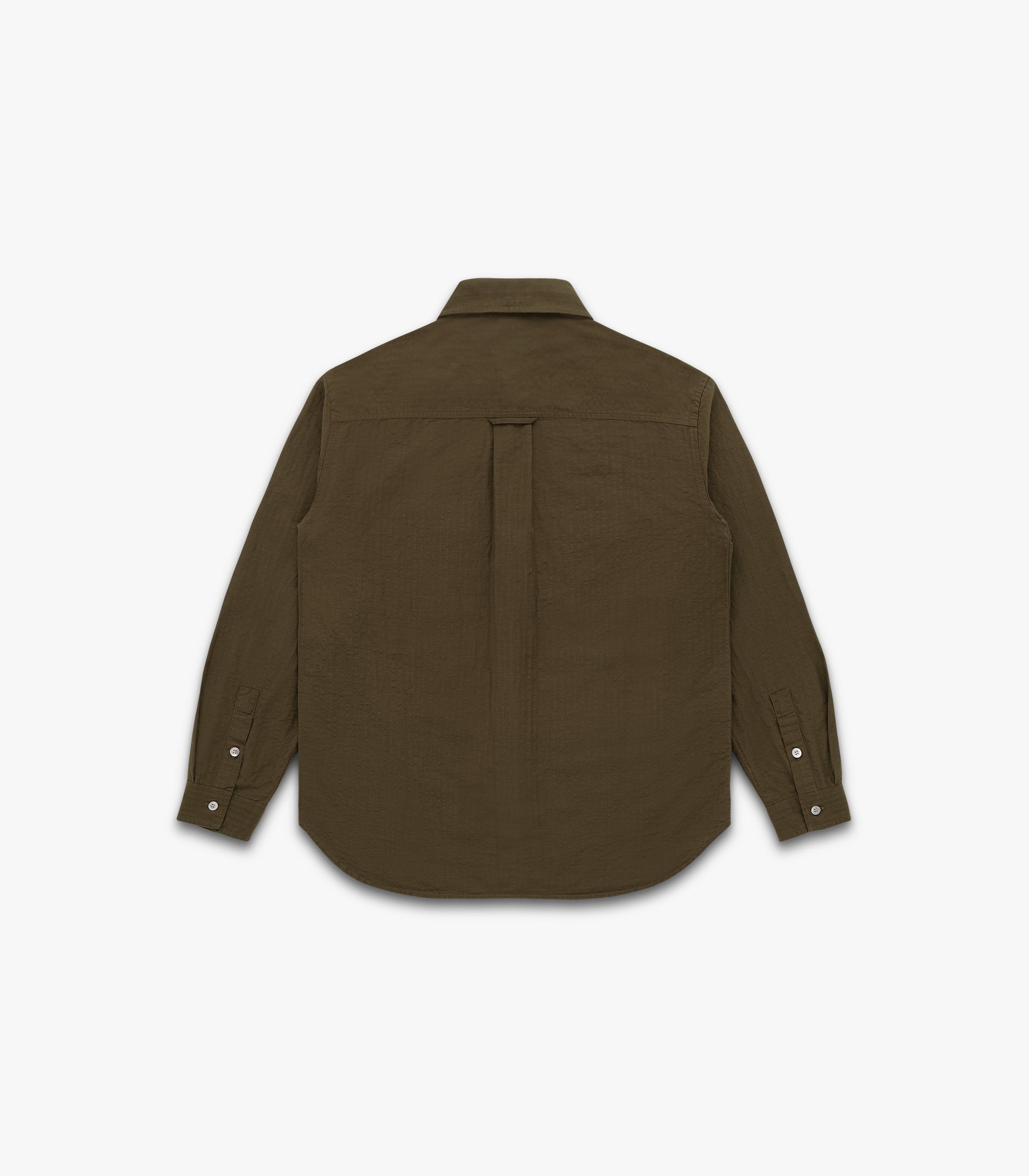 Jones Cotton & Linen Shirt in Olive