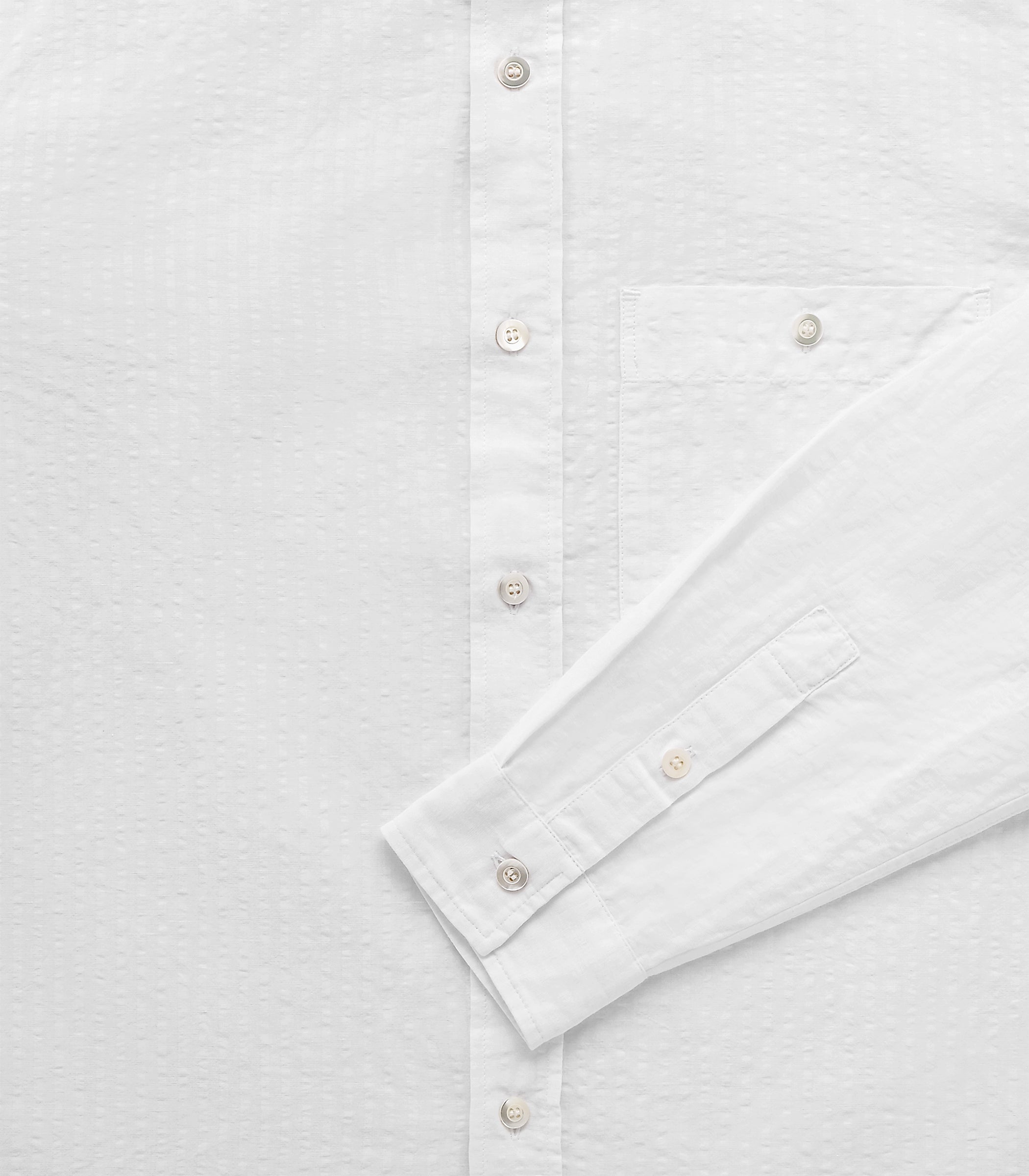 Jones Cotton & Linen Shirt in White