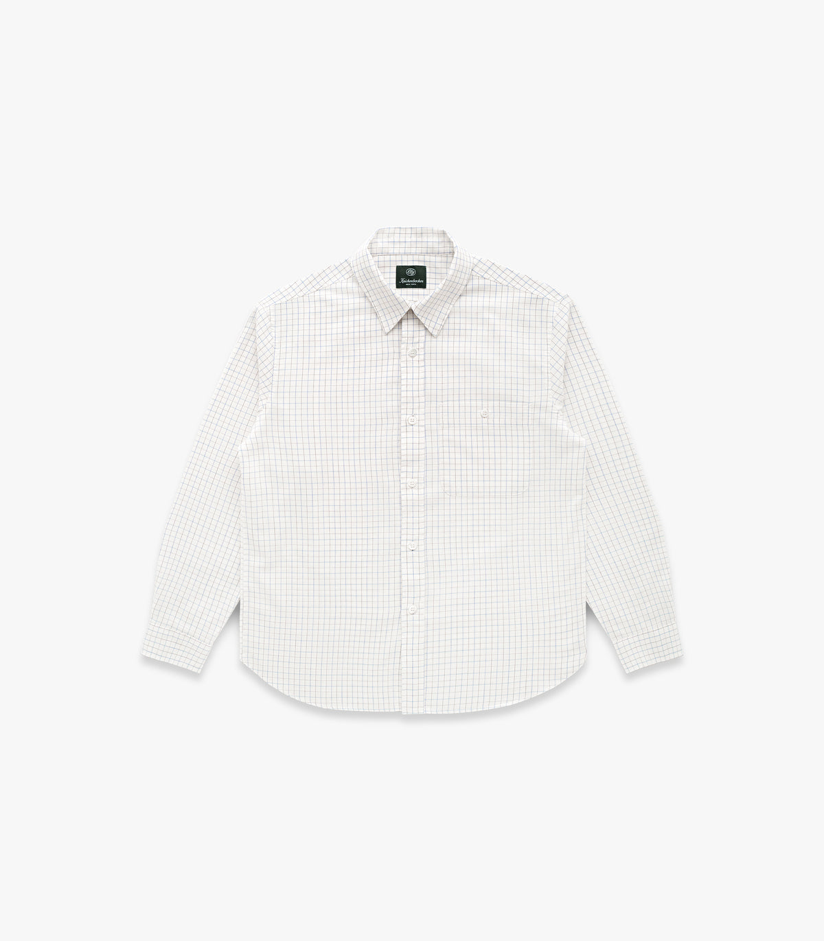 Jones Cotton & Merino Shirt in Bone & Sky