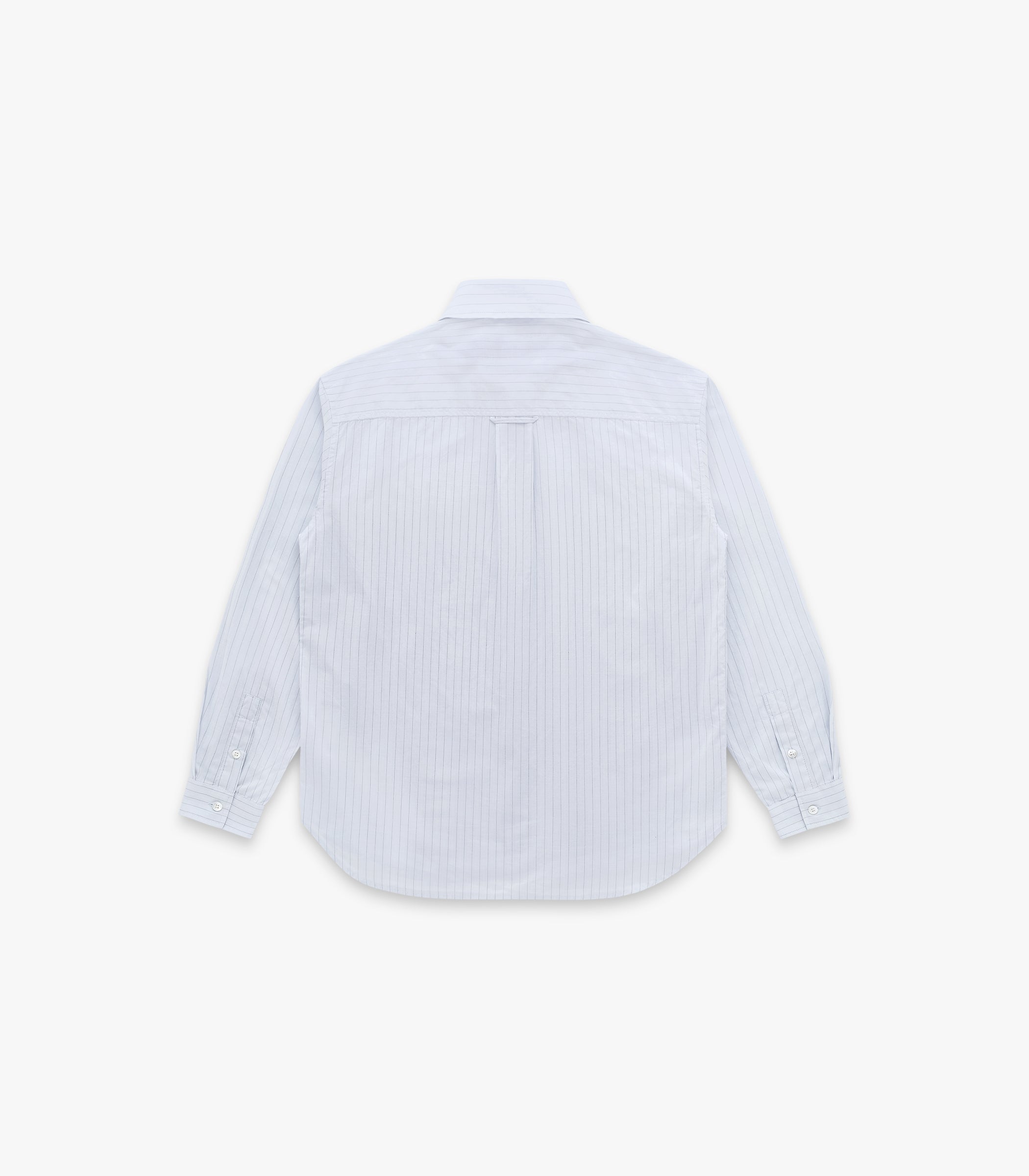 Jones Cotton & Silk Shirt in Light Blue Stripe