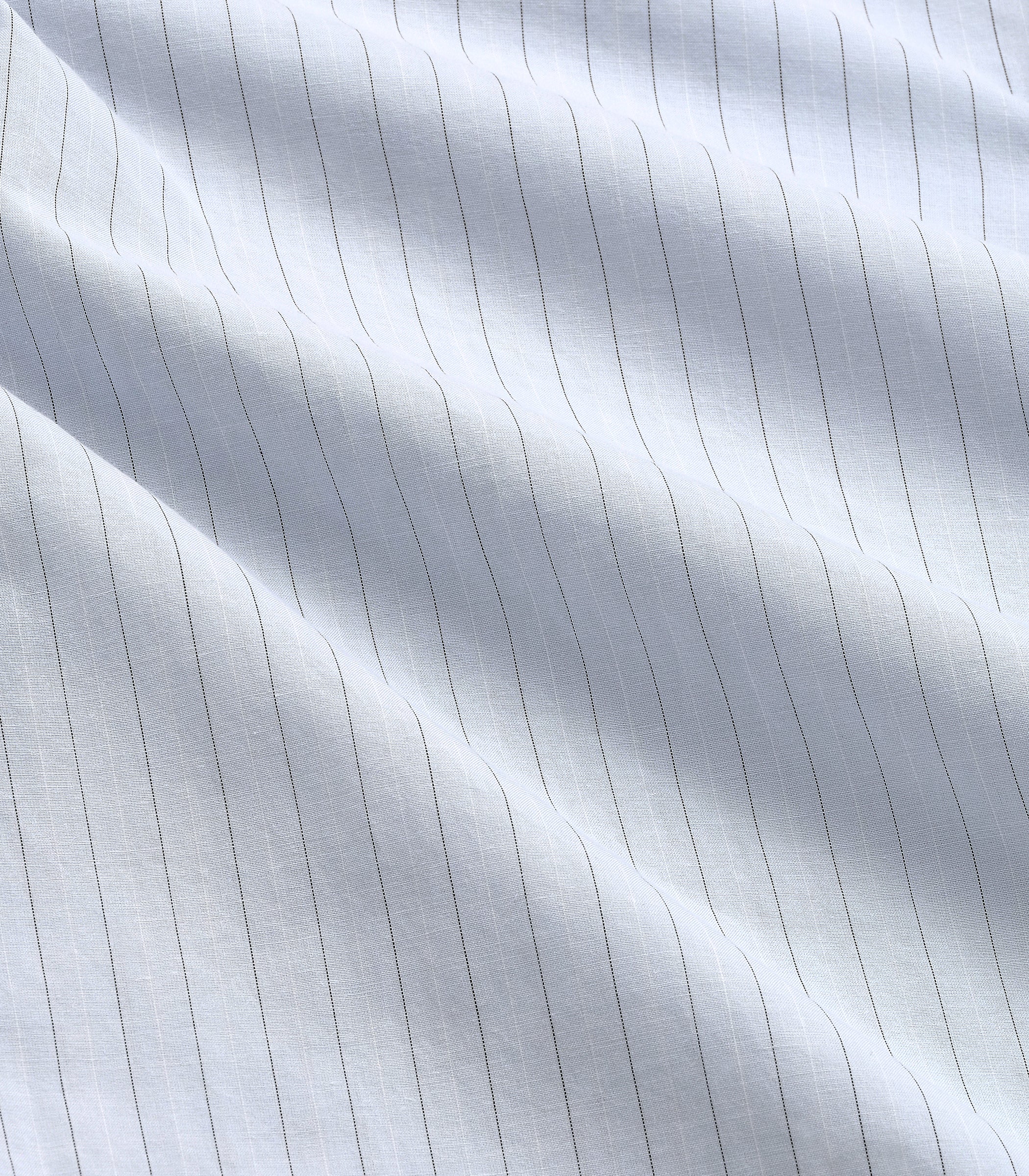 Jones Cotton & Silk Shirt in Light Blue Stripe