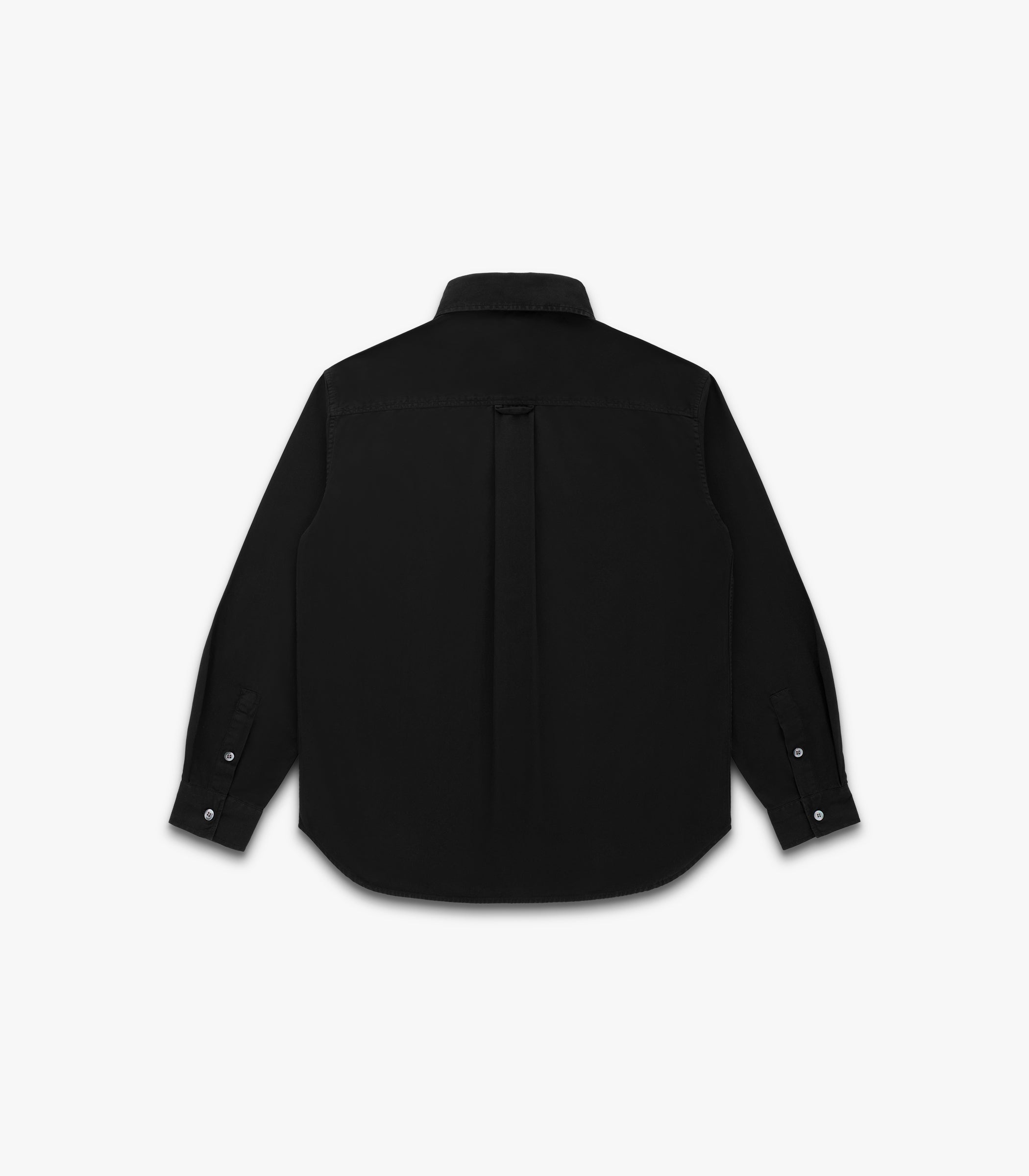 Jones Twill Cotton Shirt in Black