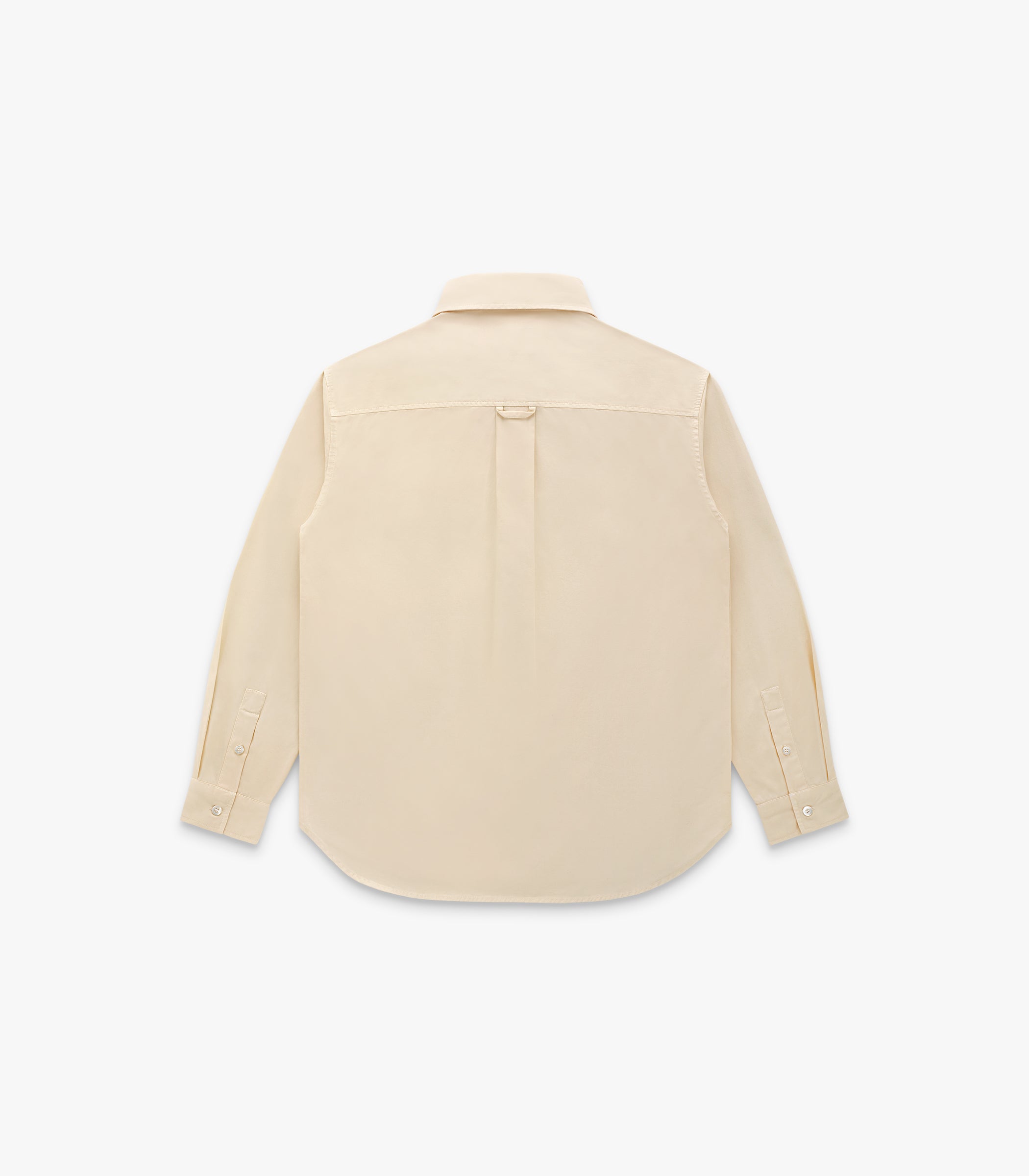 Jones Twill Cotton Shirt in Ecru