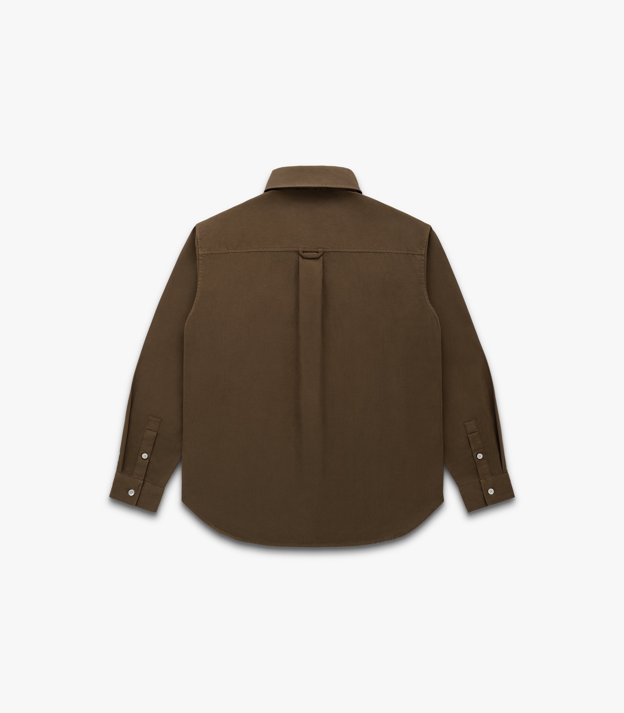 Jones Twill Cotton Shirt in Loden