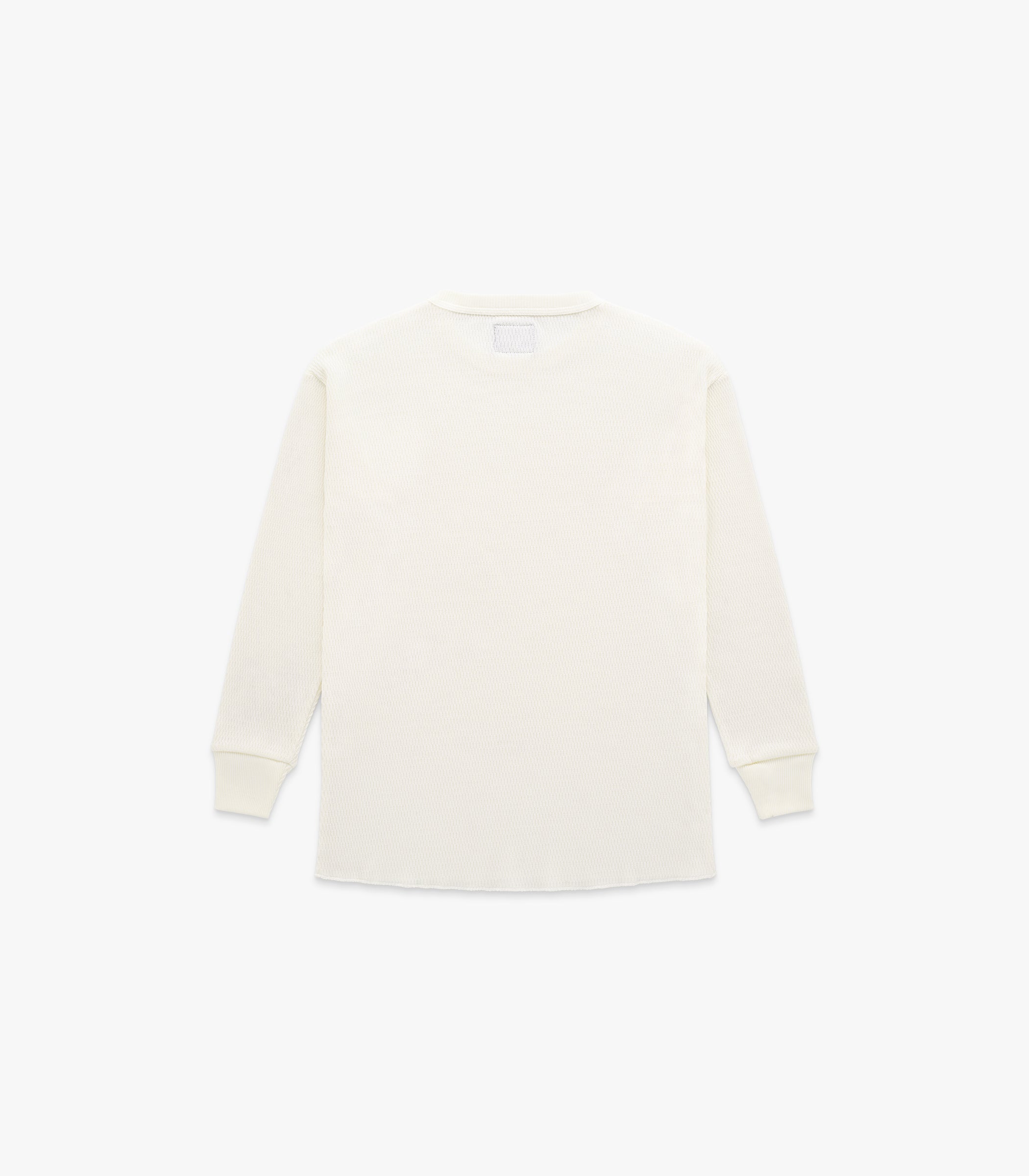 Flat Knit Cotton Thermal in Milk