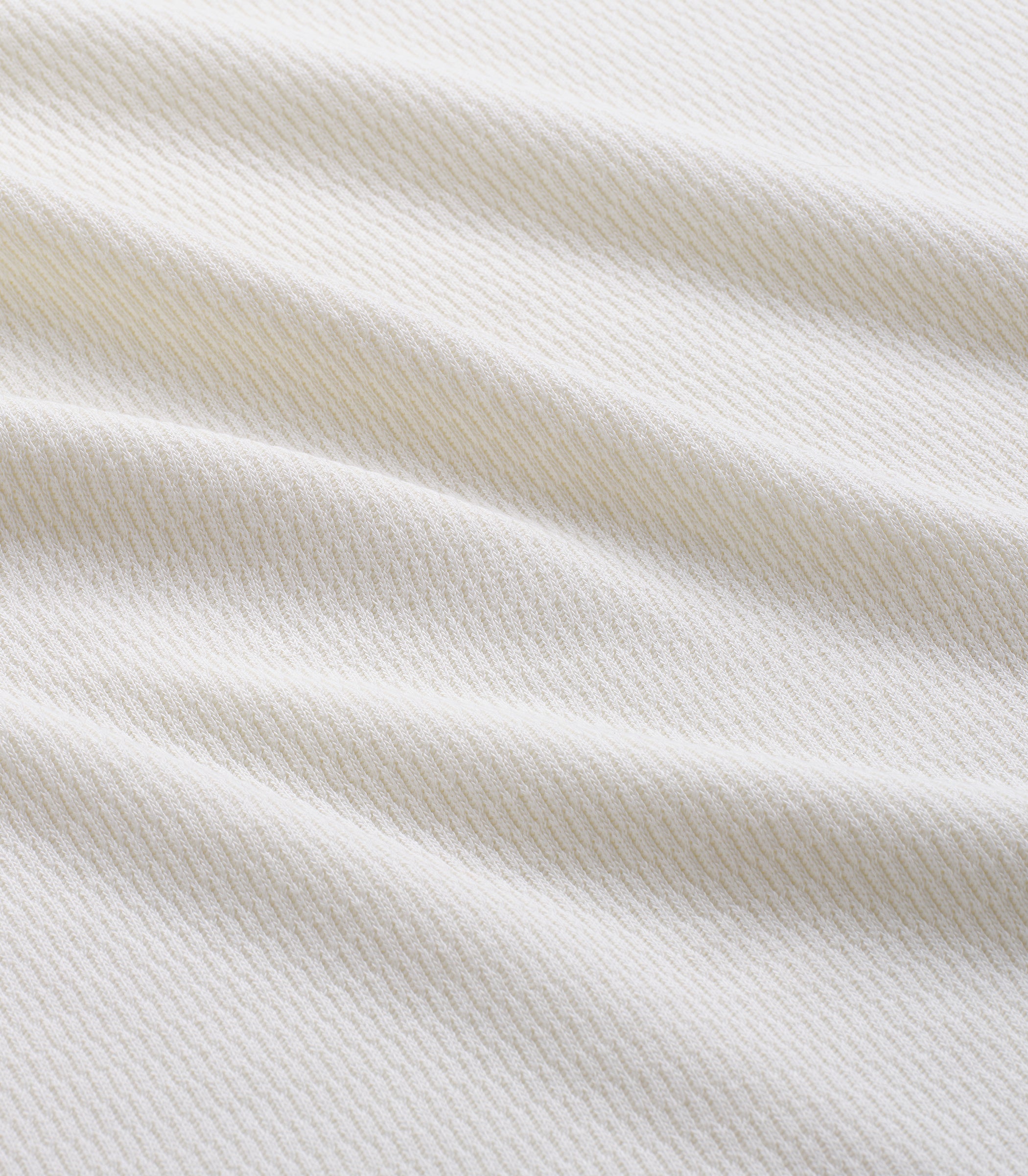 Flat Knit Cotton Thermal in Milk