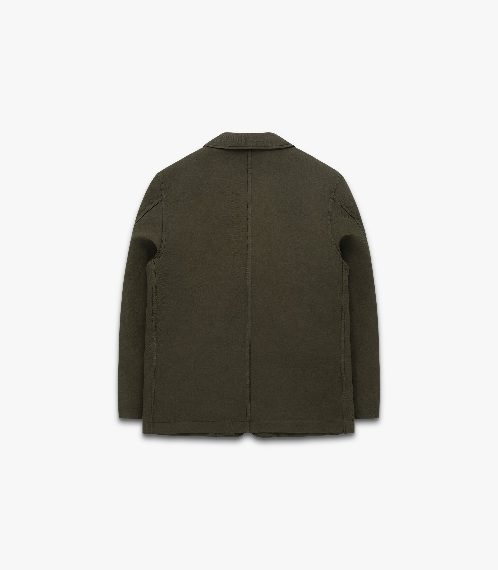 Lane Twill Cotton & Linen Suit Jacket in Tuscan Olive