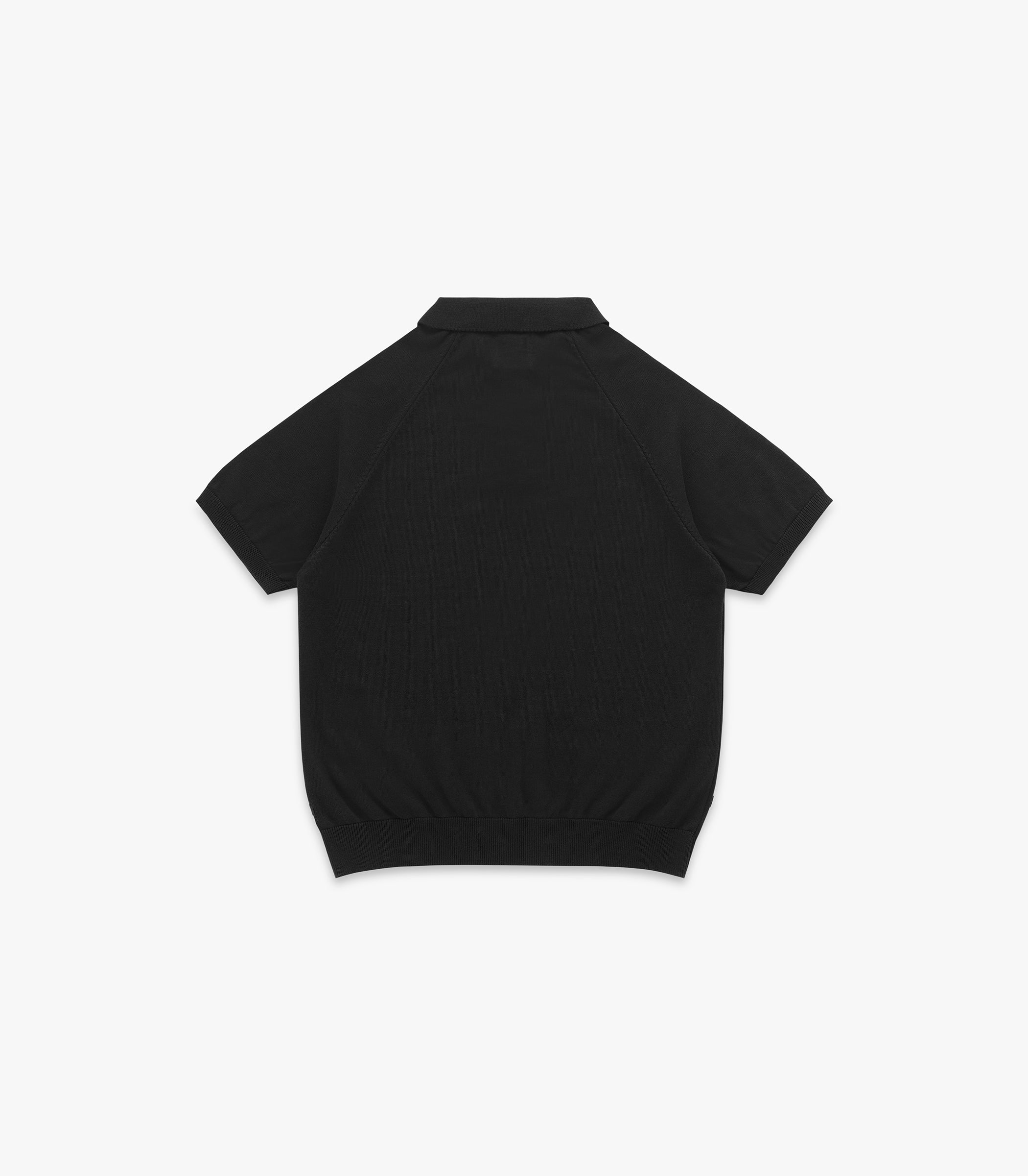 Madison Cotton Polo in Black