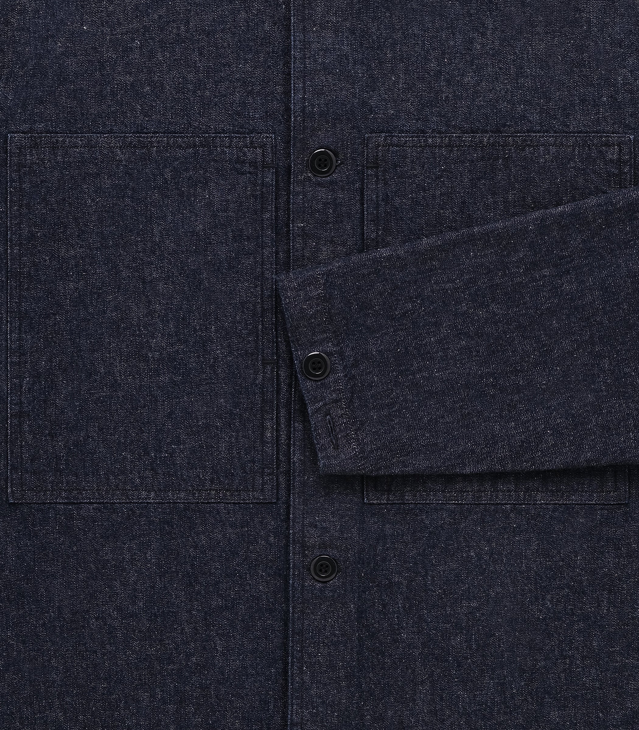 Mafra Denim Cotton & Linen Overshirt in Indigo