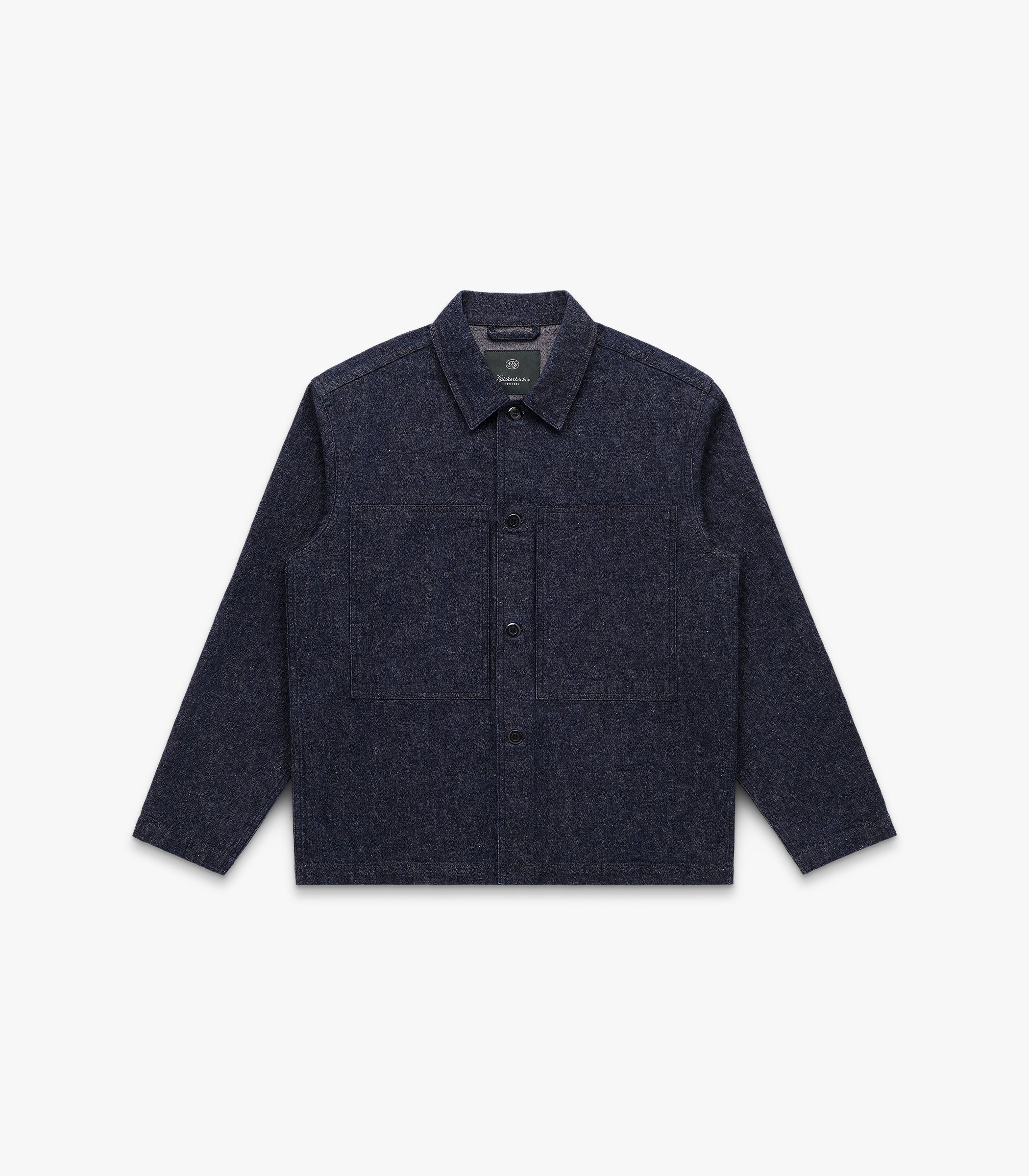 Mafra Denim Cotton & Linen Overshirt in Indigo