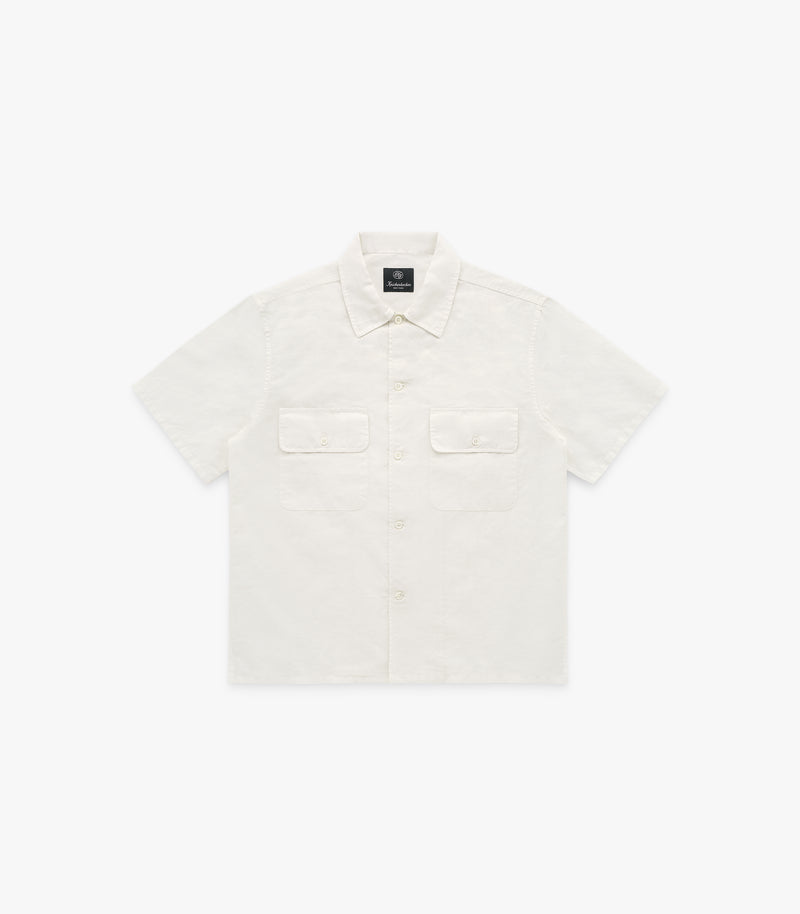 Mar Cotton & Linen Shirt in Bone