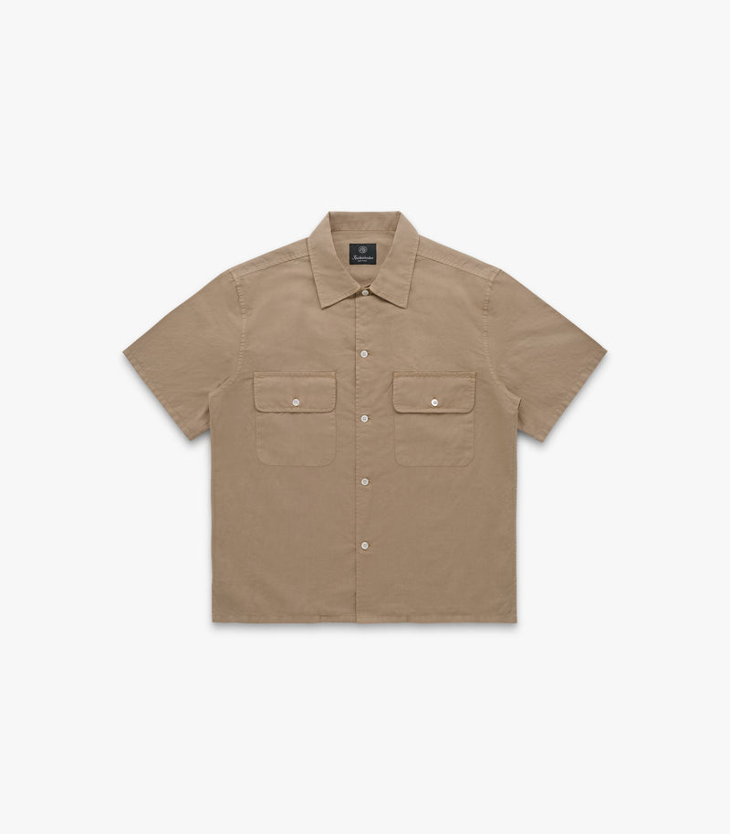 Mar Cotton & Linen Shirt in Dune