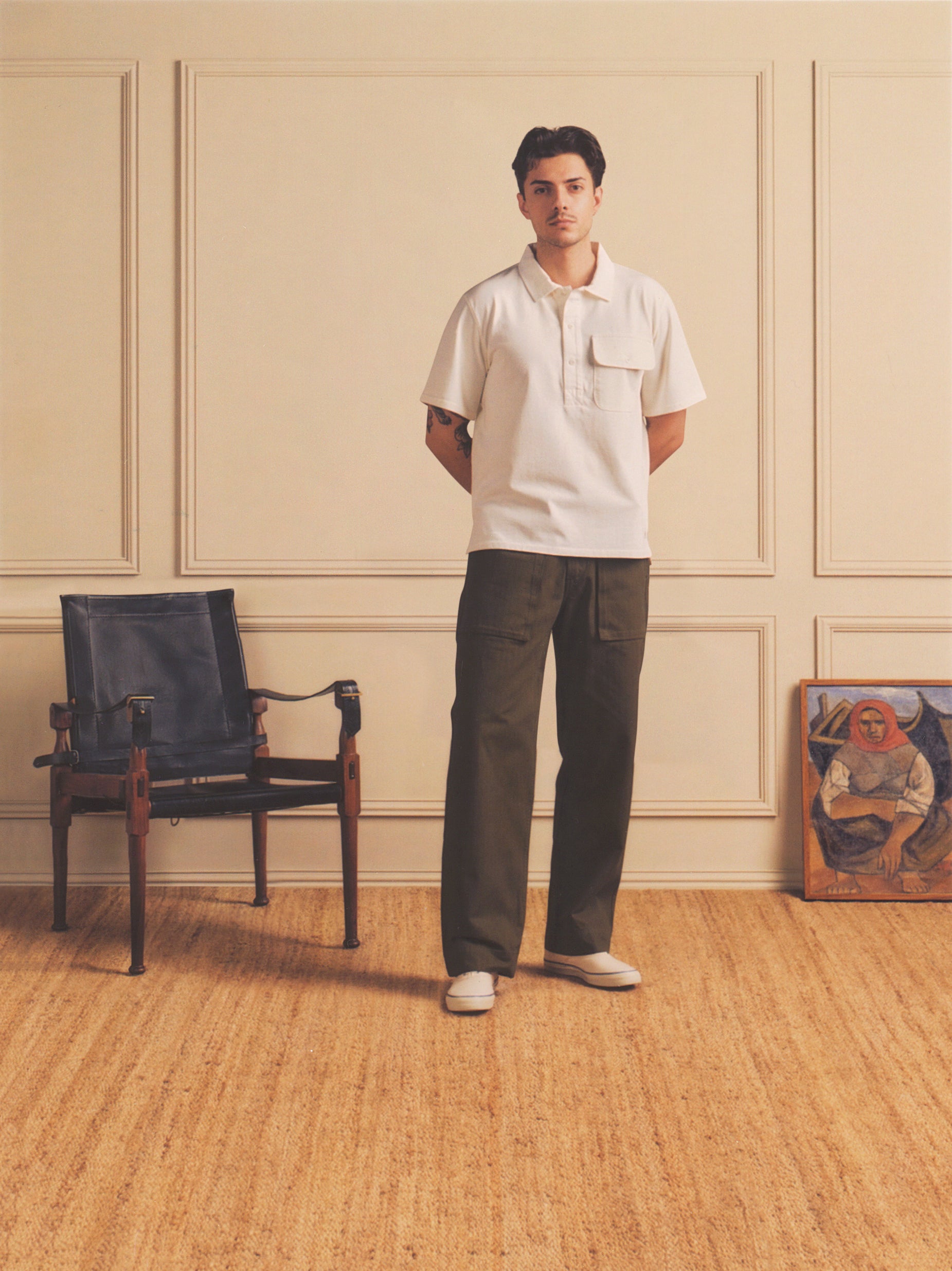 Rugby Workshirt S/S in Milk