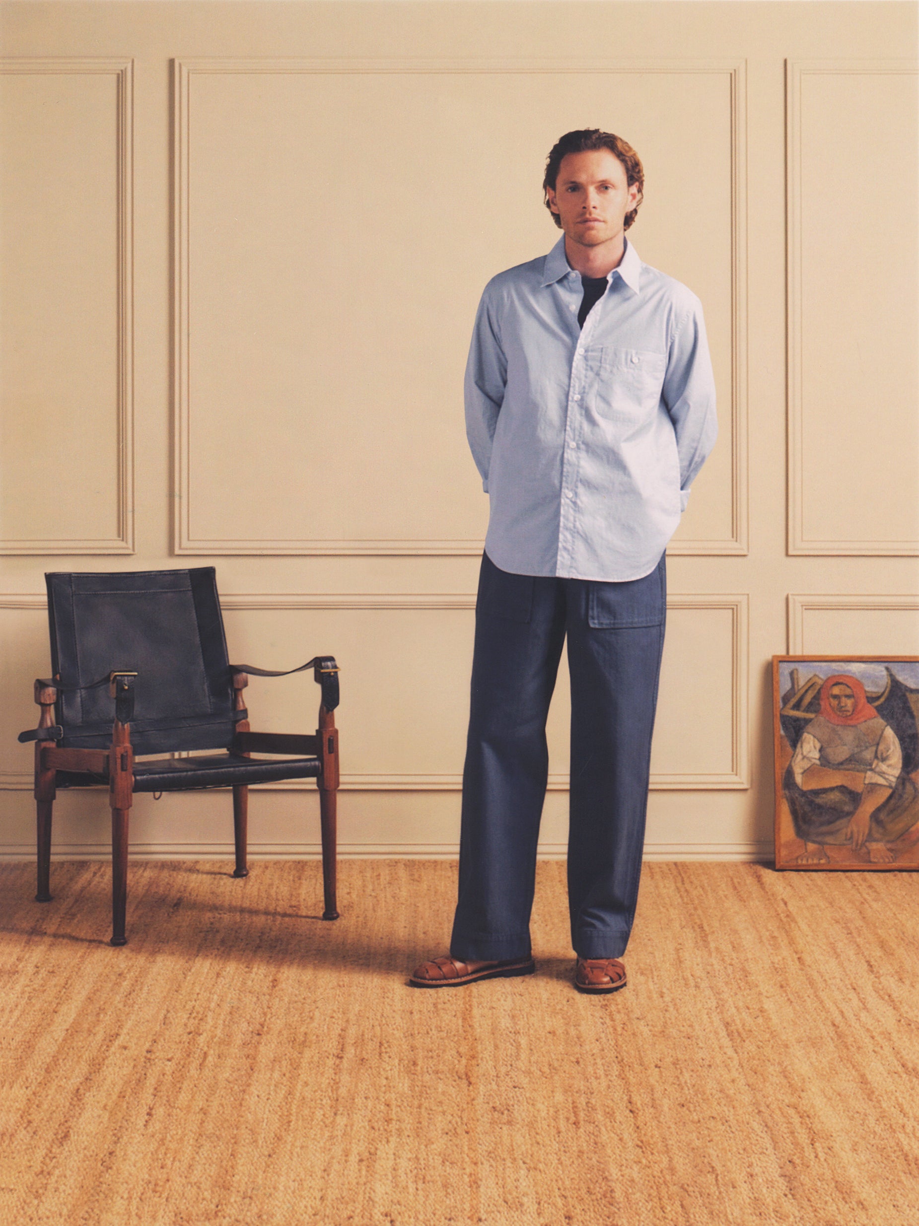 Camp HBT Pant in Dusty Navy