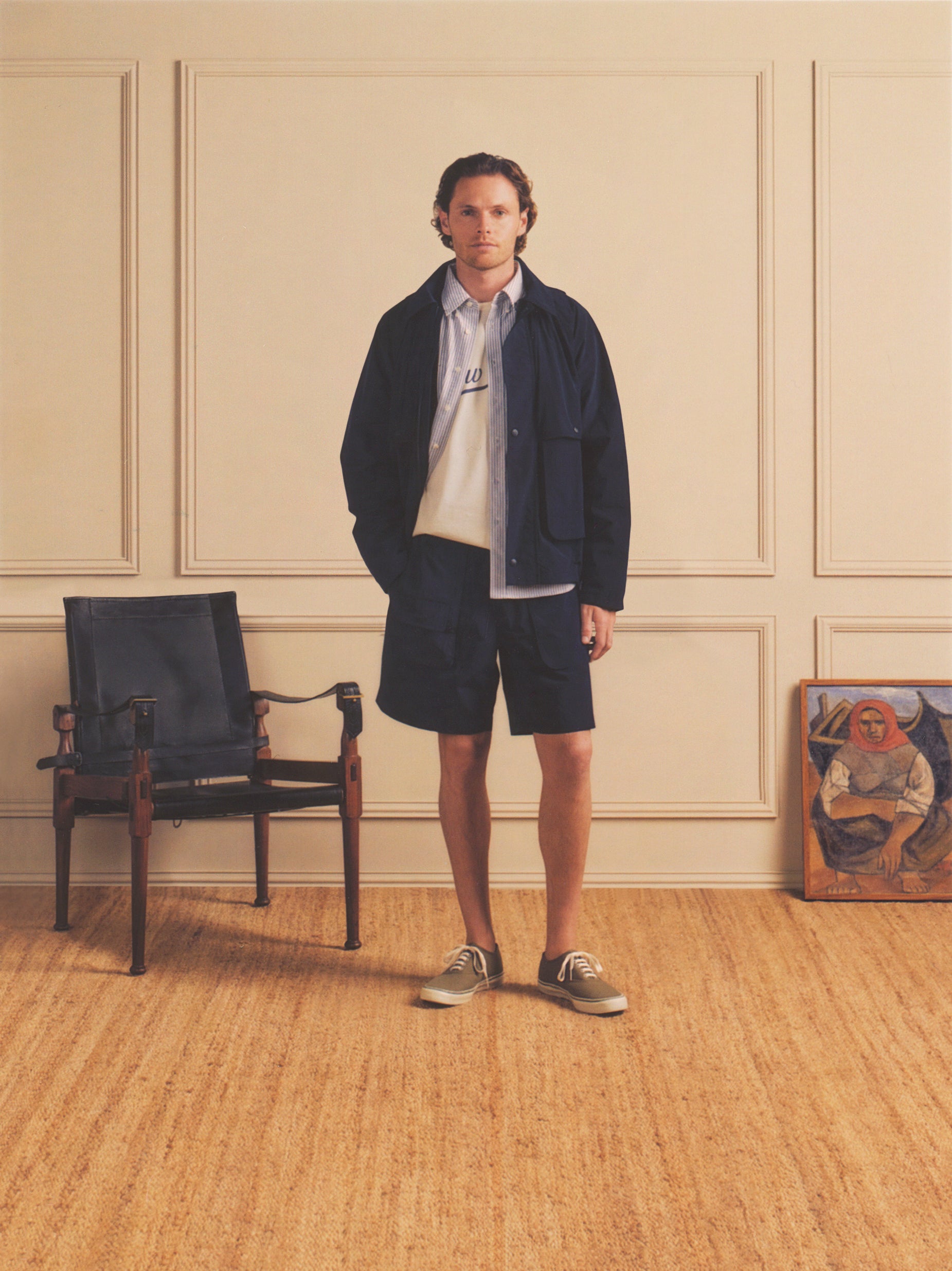 Scout Nylon Coat in Navy