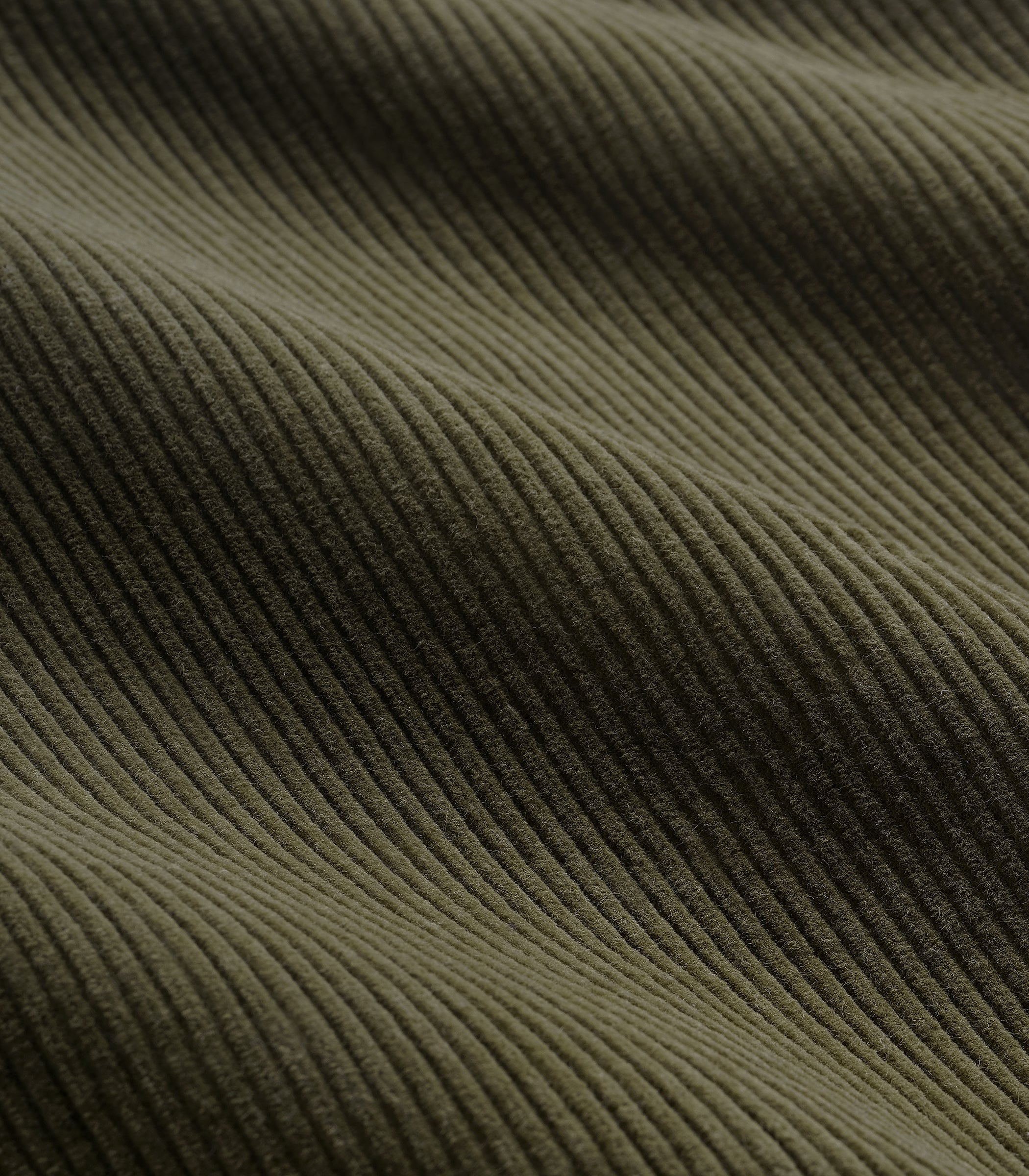 Mercer Corduroy Cotton Overshirt in Moss